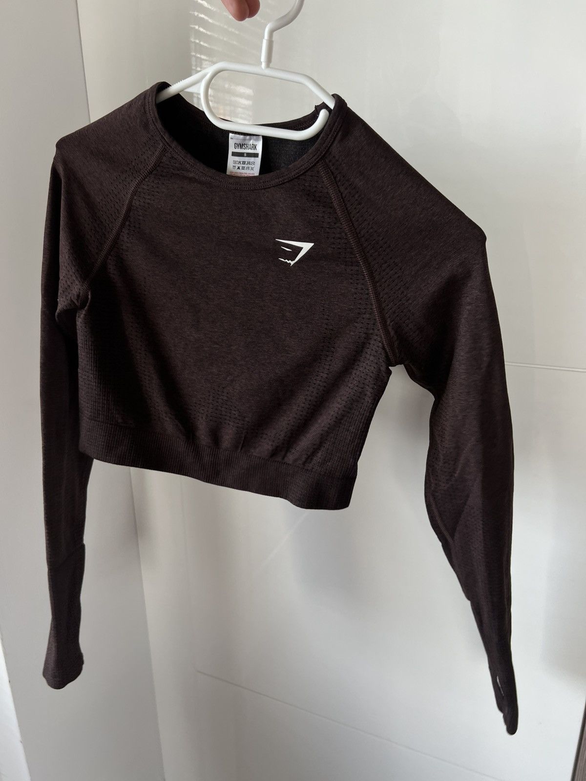 Gymshark ‼️Gymshark Womans Long Sleeve Onyx Straight Fit Gym Top‼️ Size S / US 4 / IT 40 - 8 Thumbnail