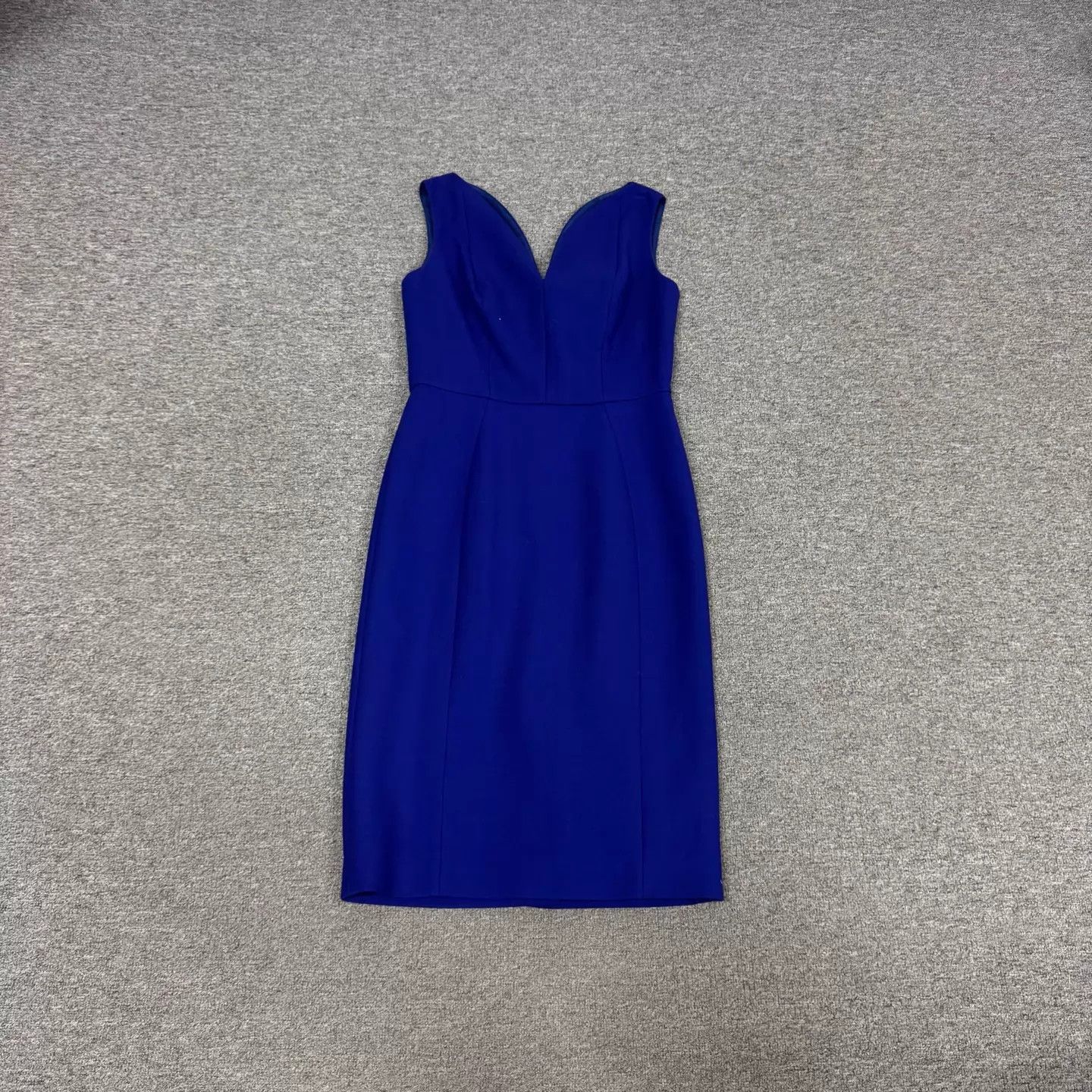 Dior Dior Cobalt Sleeveless Deep V-neck Bodycon Dress 40 Size M / US 6-8 / IT 42-44 - 1 Thumbnail
