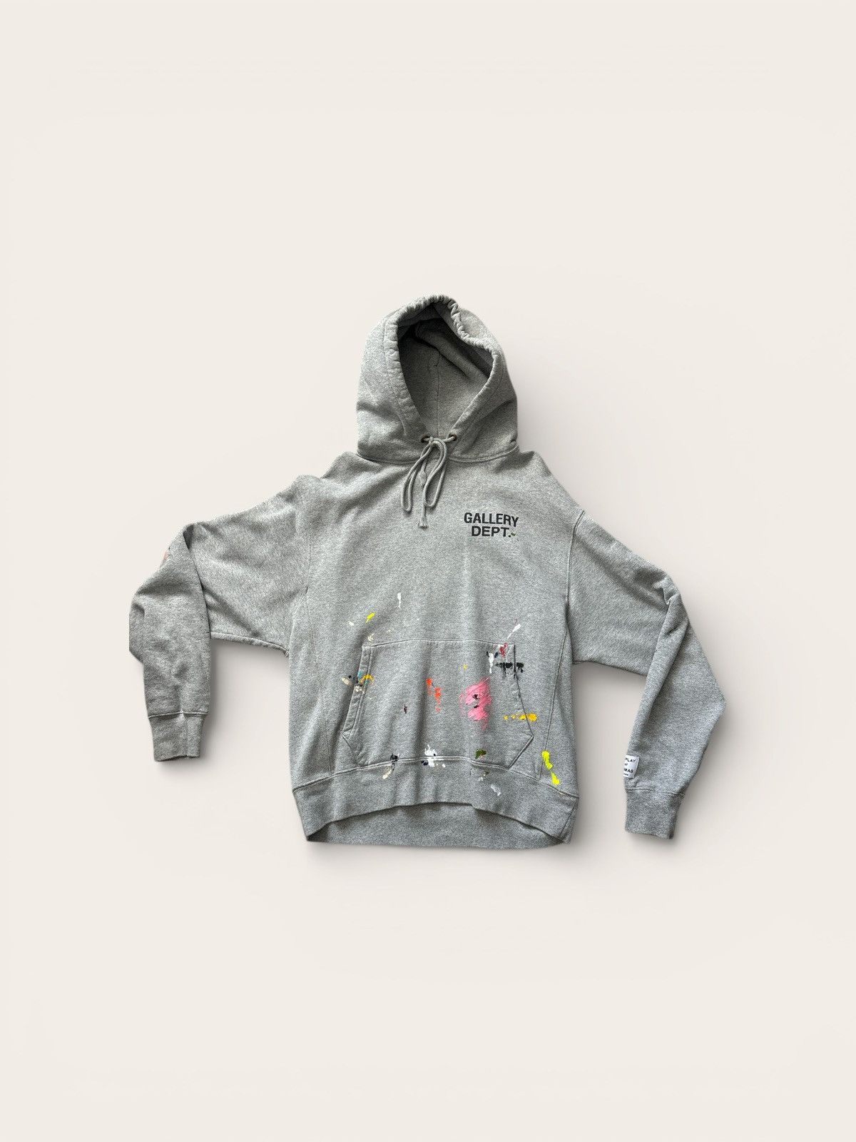 Gallery Dept. Gallery Dept ATK Logo Distressed Hoodie(Grey/L