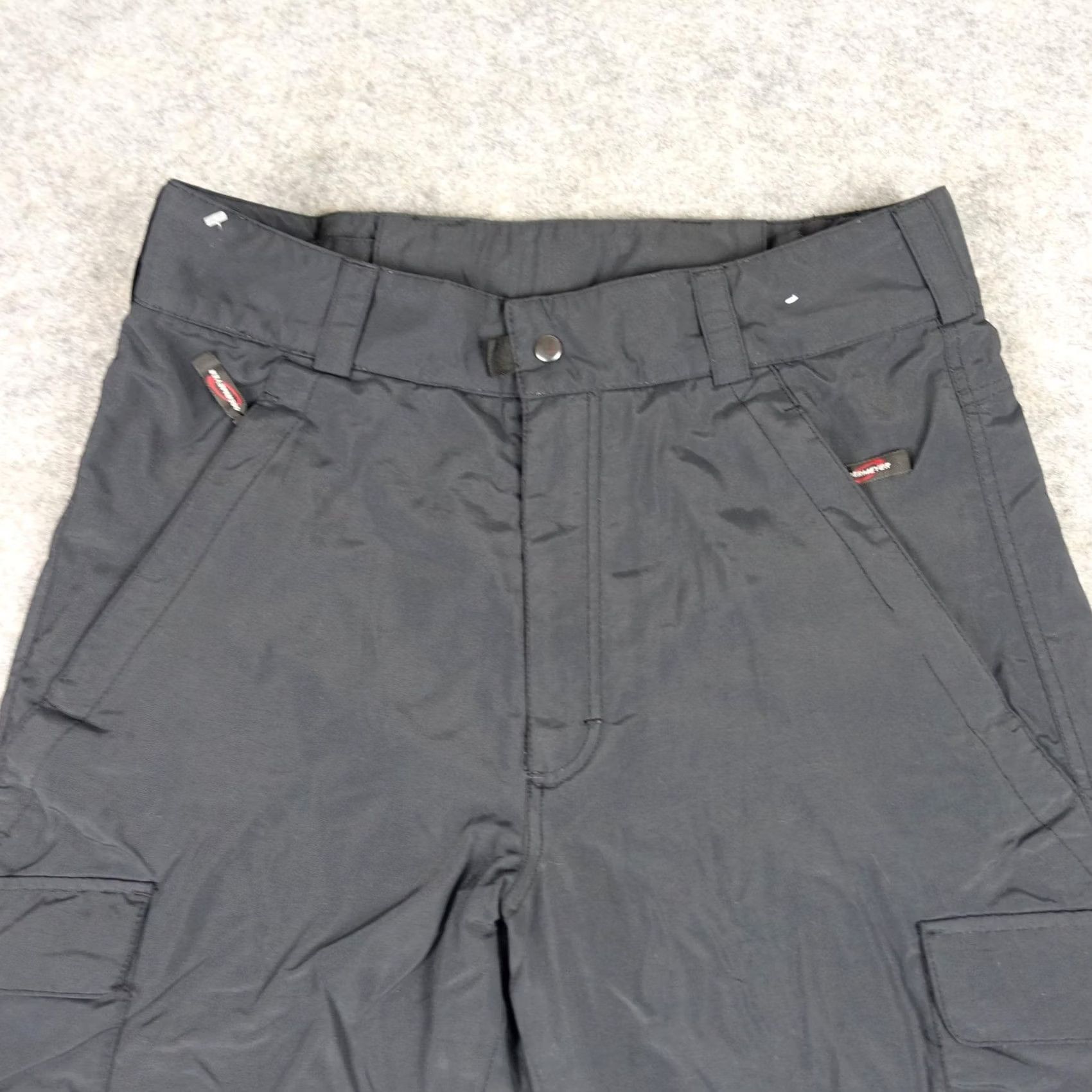 Obermeyer Obermeyer Snow Pants Mens Medium Long Black Cargo II Long Insulated Ski Pockets Size US 35 - 2 Thumbnail