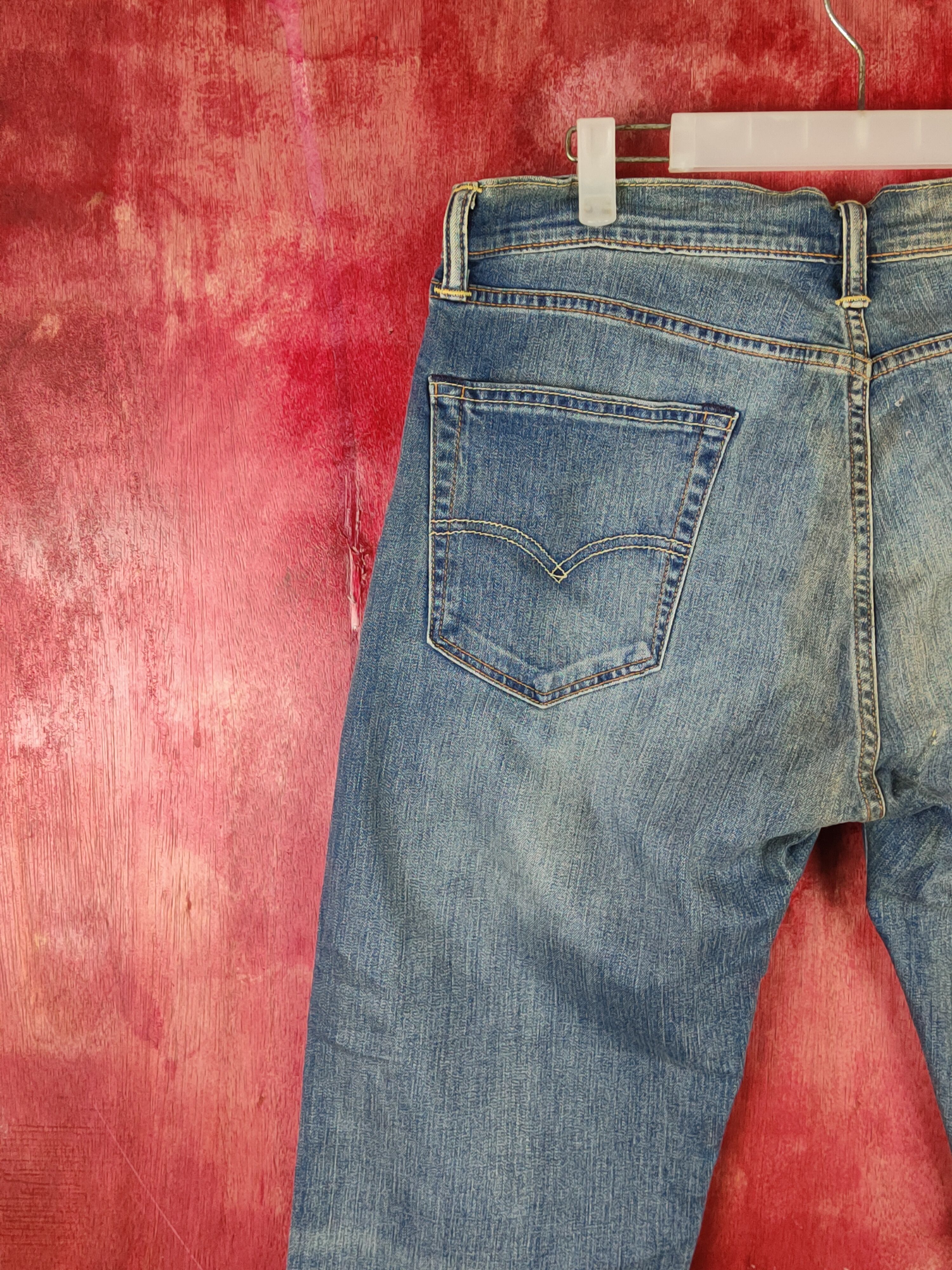 Japanese Brand × Levi's Levi's Blue Faded Distressed Ripped Jeans #S1835 Size US 34 / EU 50 - 10 Thumbnail