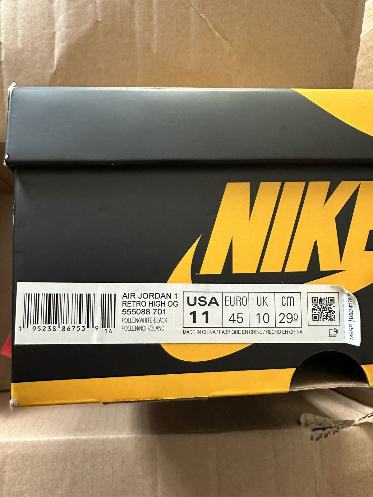 Jordan Brand Jordan 1 High Retro Pollen Size US 11 / EU 44 - 8 Thumbnail