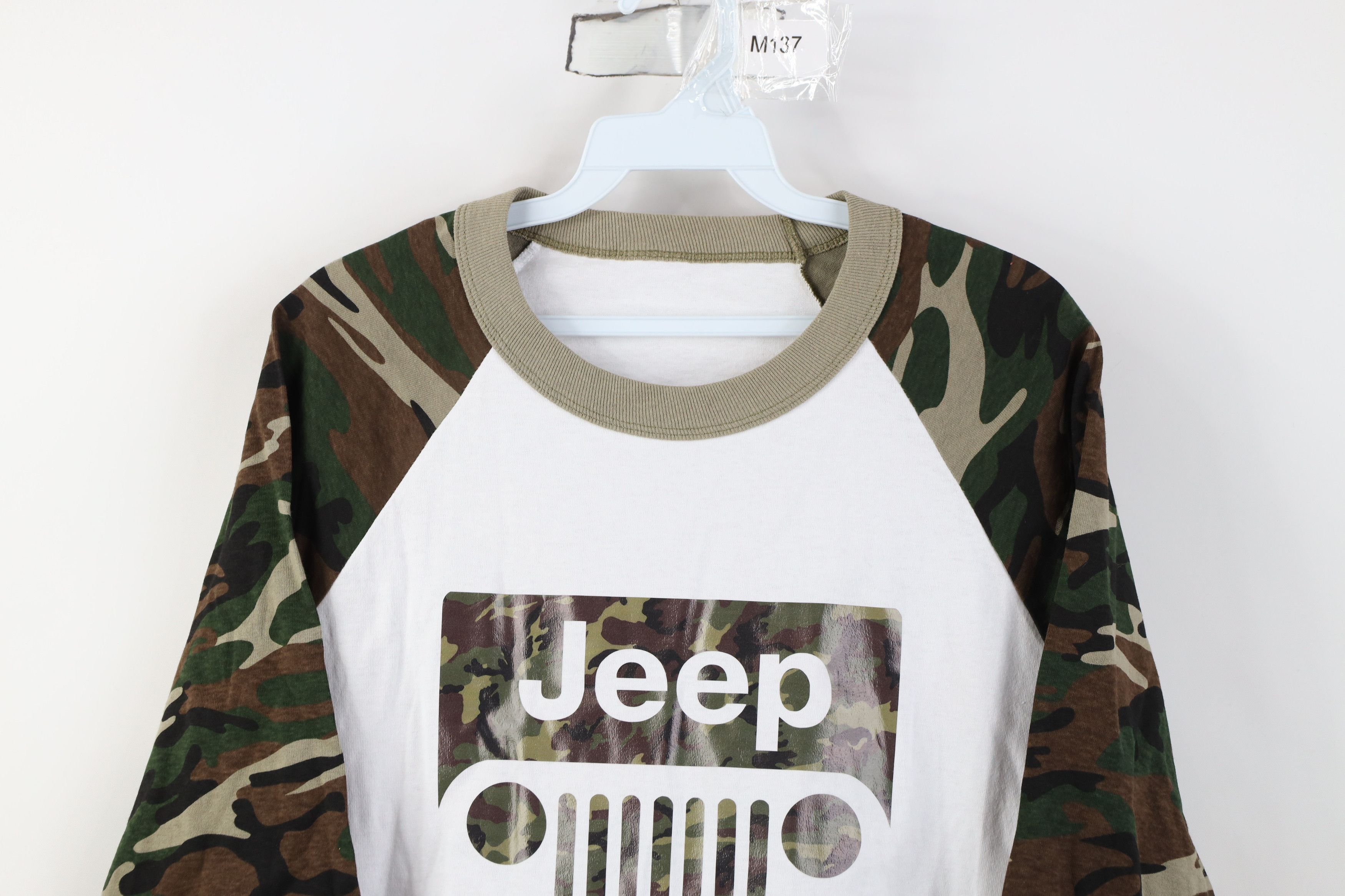 Vintage Vintage Jeep Motor Co Camouflage Baseball Raglan T-Shirt Size US M / EU 48-50 / 2 - 2 Thumbnail
