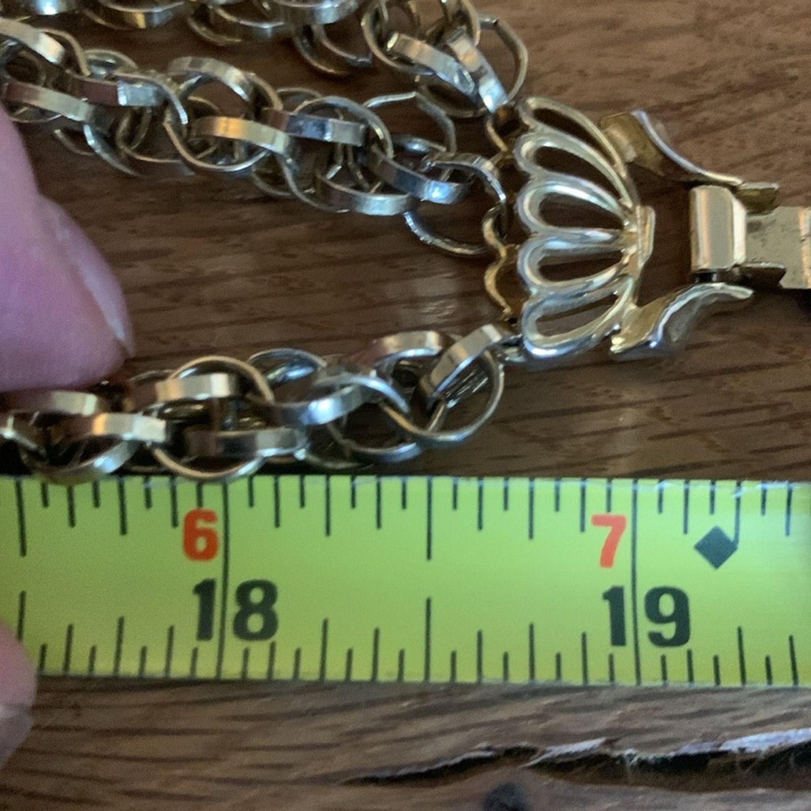 Vintage Triple strand layered gold tiered graduated vintage chains Size ONE SIZE - 8 Thumbnail