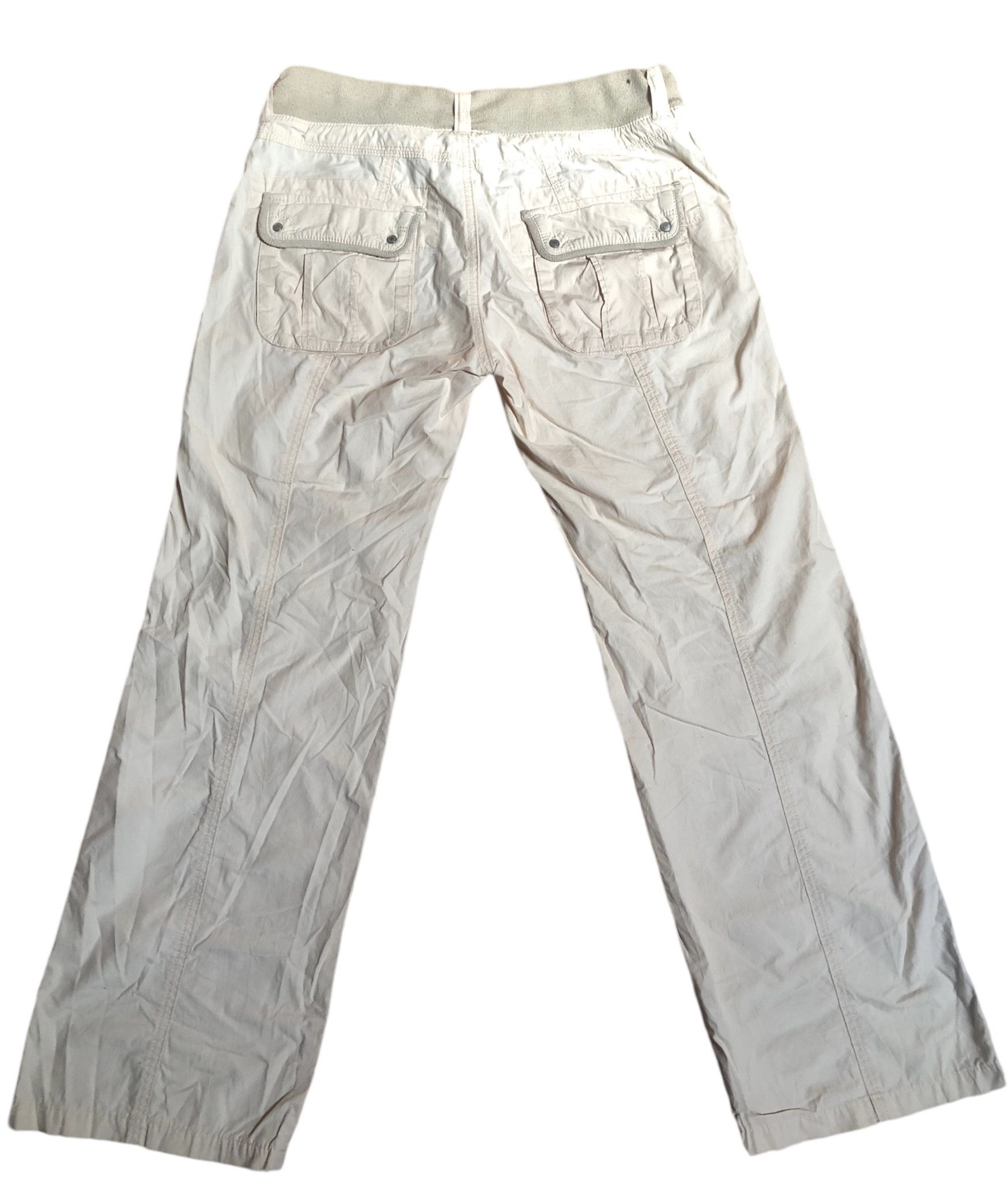 If Six Was Nine × Le Grande Bleu (L.G.B.) Womens Flare Bomber Parachute Cargo Pants Trousers Japan Size 30" / US 8 / IT 44 - 2 Thumbnail