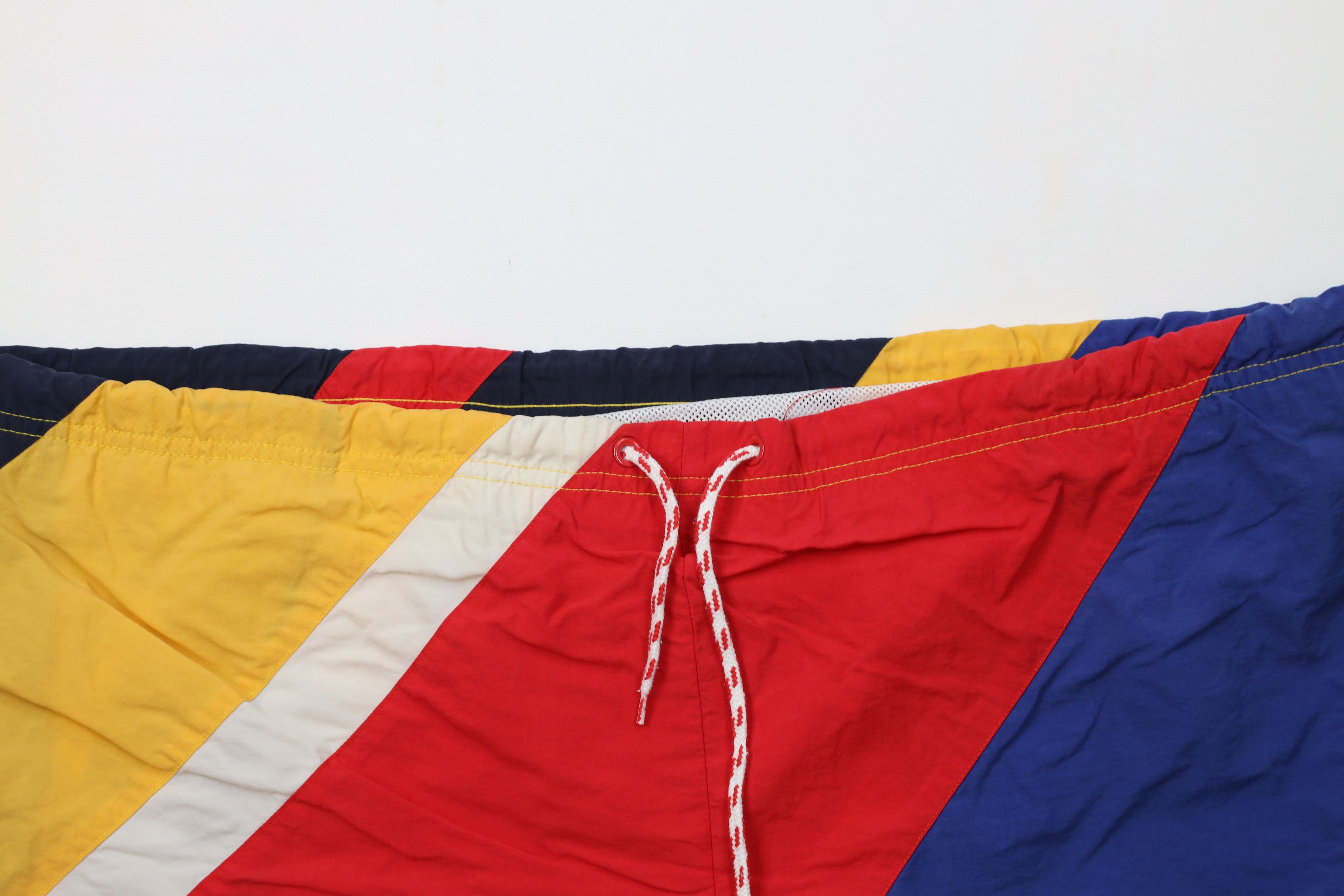 Nautica AS IS Vintage 90s Nautica Block Lined Shorts Swim Trunks Size US 38 / EU 54 - 2 Thumbnail