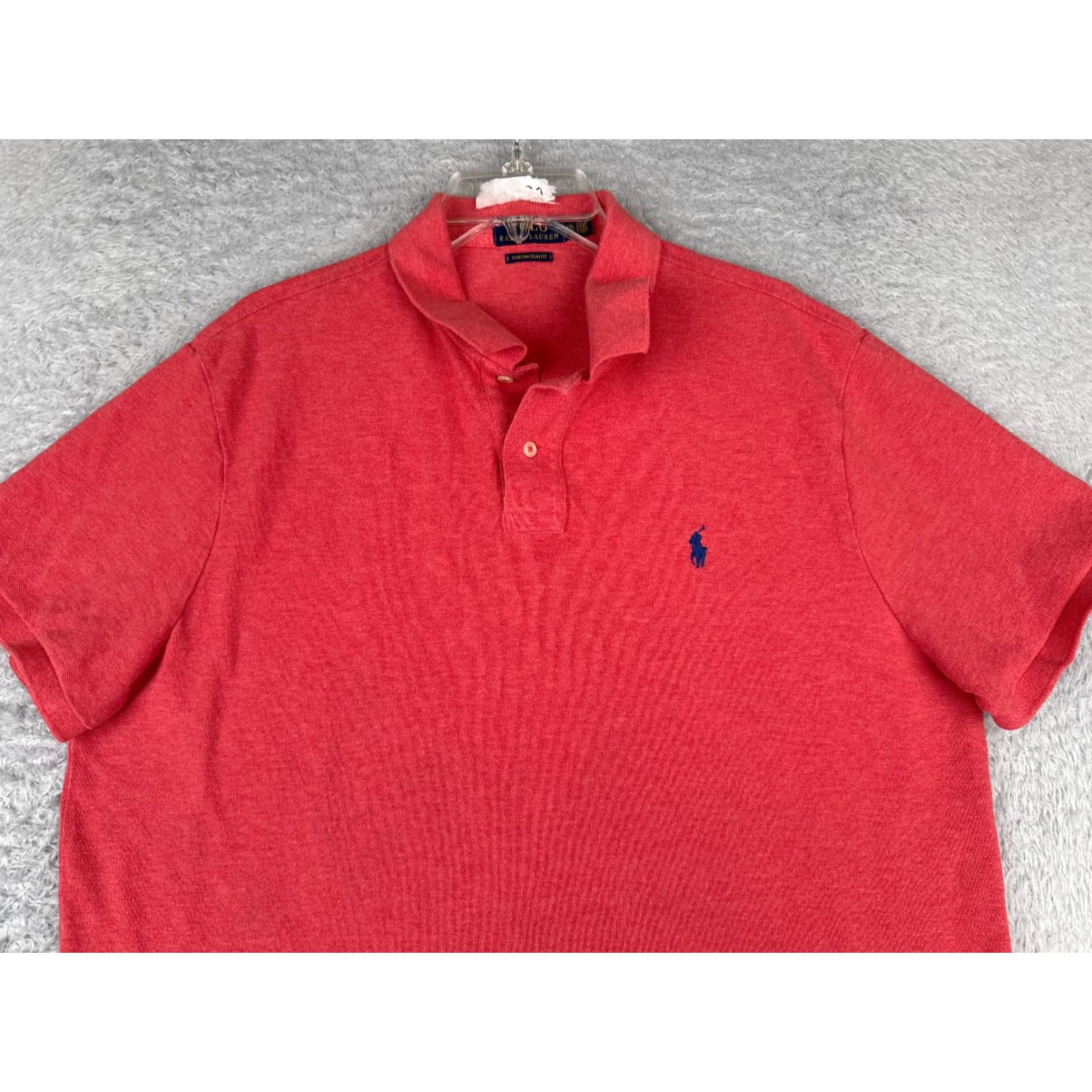 Ralph Lauren VINTAGE Ralph Lauren Polo Shirt Men 2XL Red Short Sleeve Cotton Custom Slim Fit Polo Shirt Men 2XL Red Short Sleeve Cotton Slim Fit Embroidered Logo Size US XXL / EU 58 / 5 - 4 Thumbnail