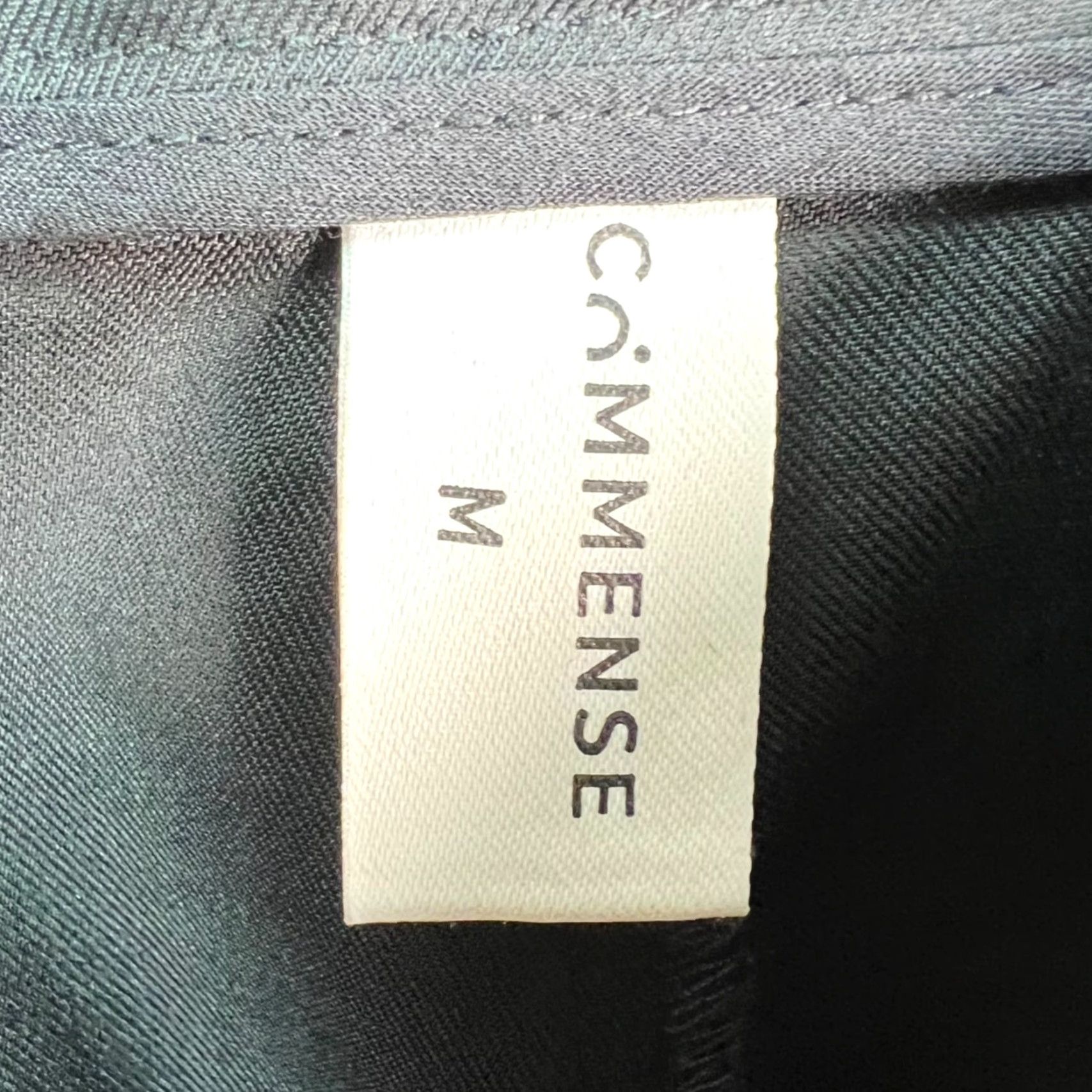 Vintage Commense Womens Medium Black Pleated Trousers Polyester Blend Pants Woman Dress Pants Wide-Leg Size 32" / US 10 / IT 46 - 3 Thumbnail