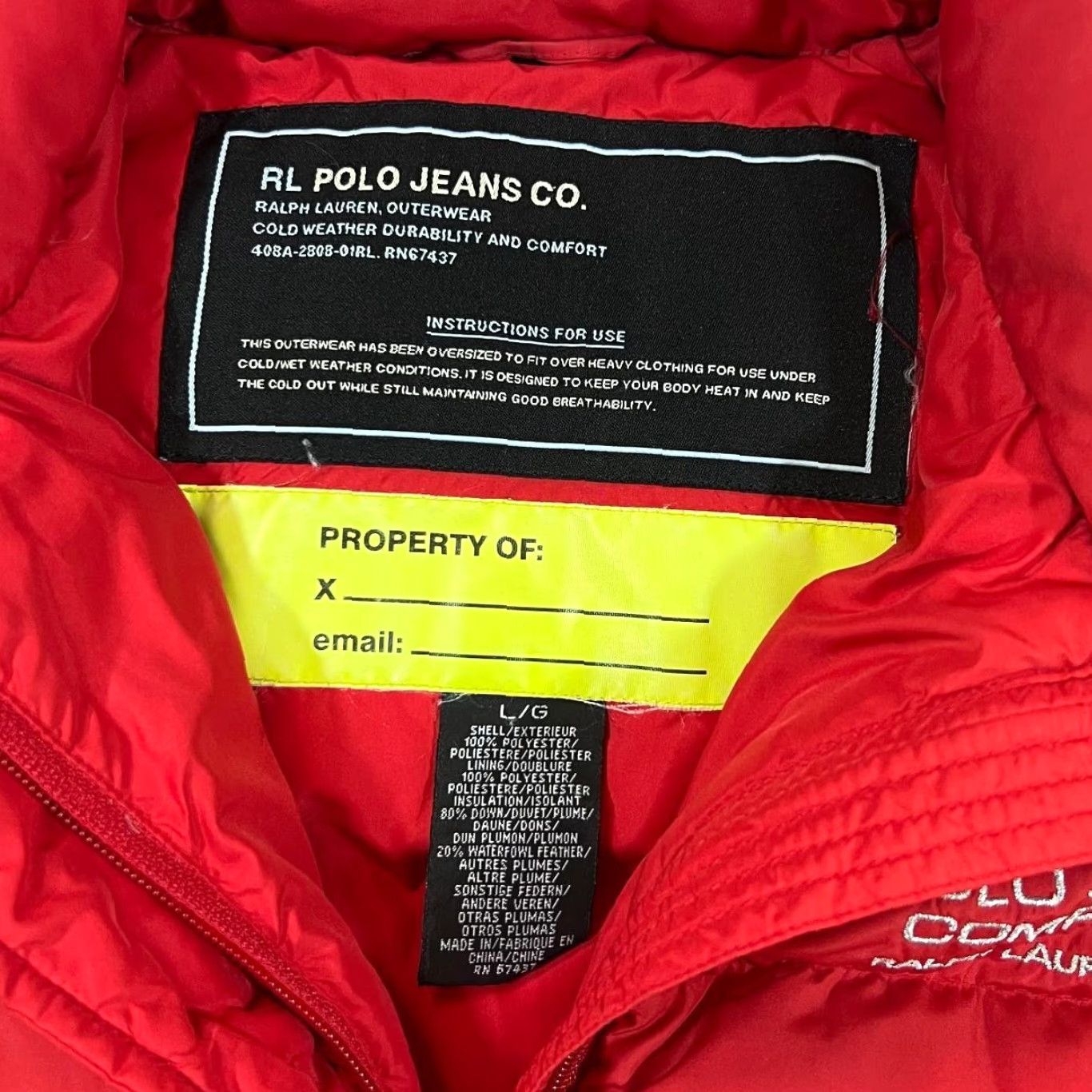 Ralph Lauren POLO JEANS CO. RALPH LAUREN Cold Weather Down Feather Fill Puffer Gilet Medium Shirt Mens Red Size US M / EU 48-50 / 2 - 4 Thumbnail