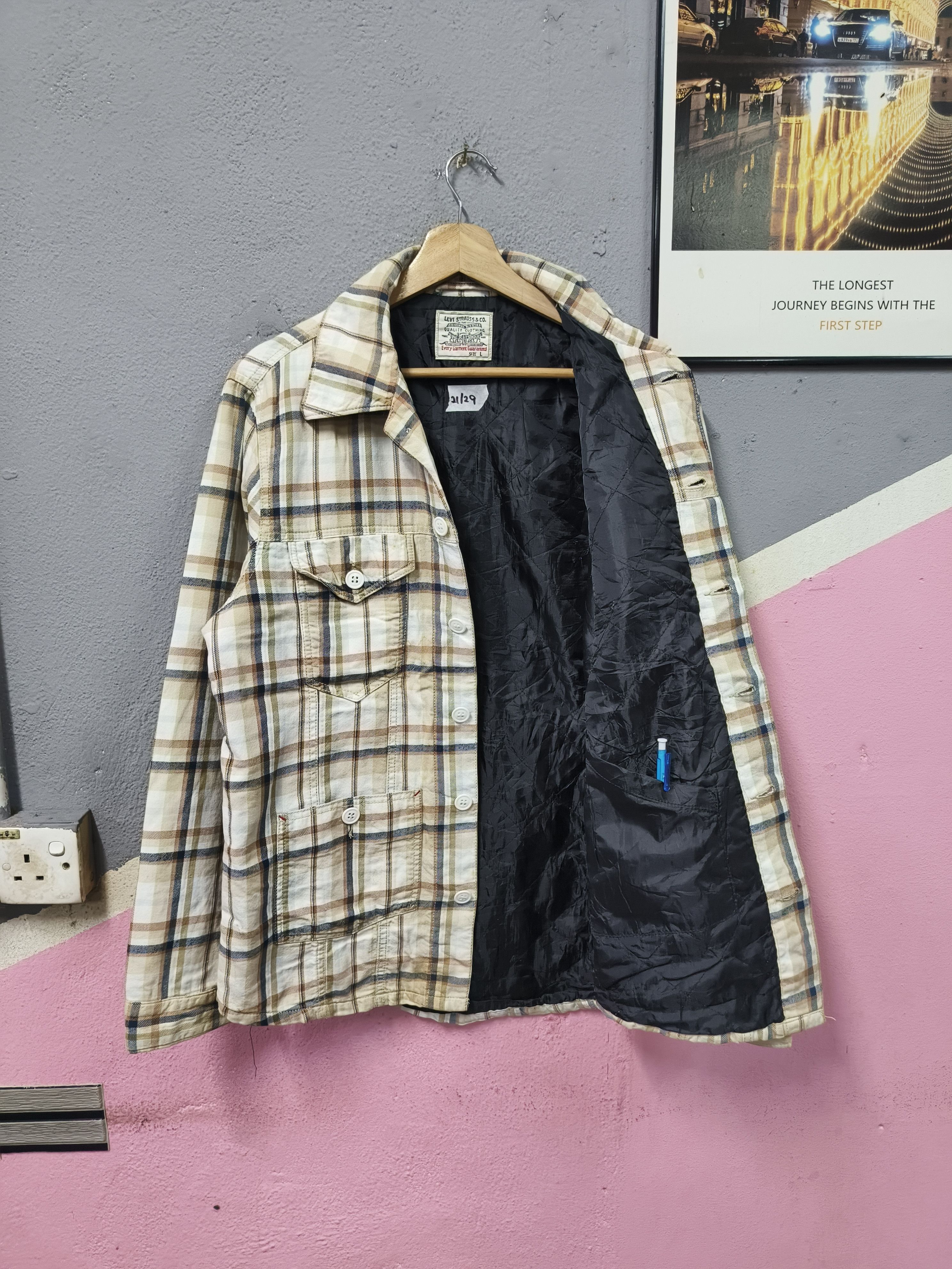 Levi's LEVIS PLAID UTILITY CHORE JACKET WORKERS Size US L / EU 52-54 / 3 - 2 Thumbnail