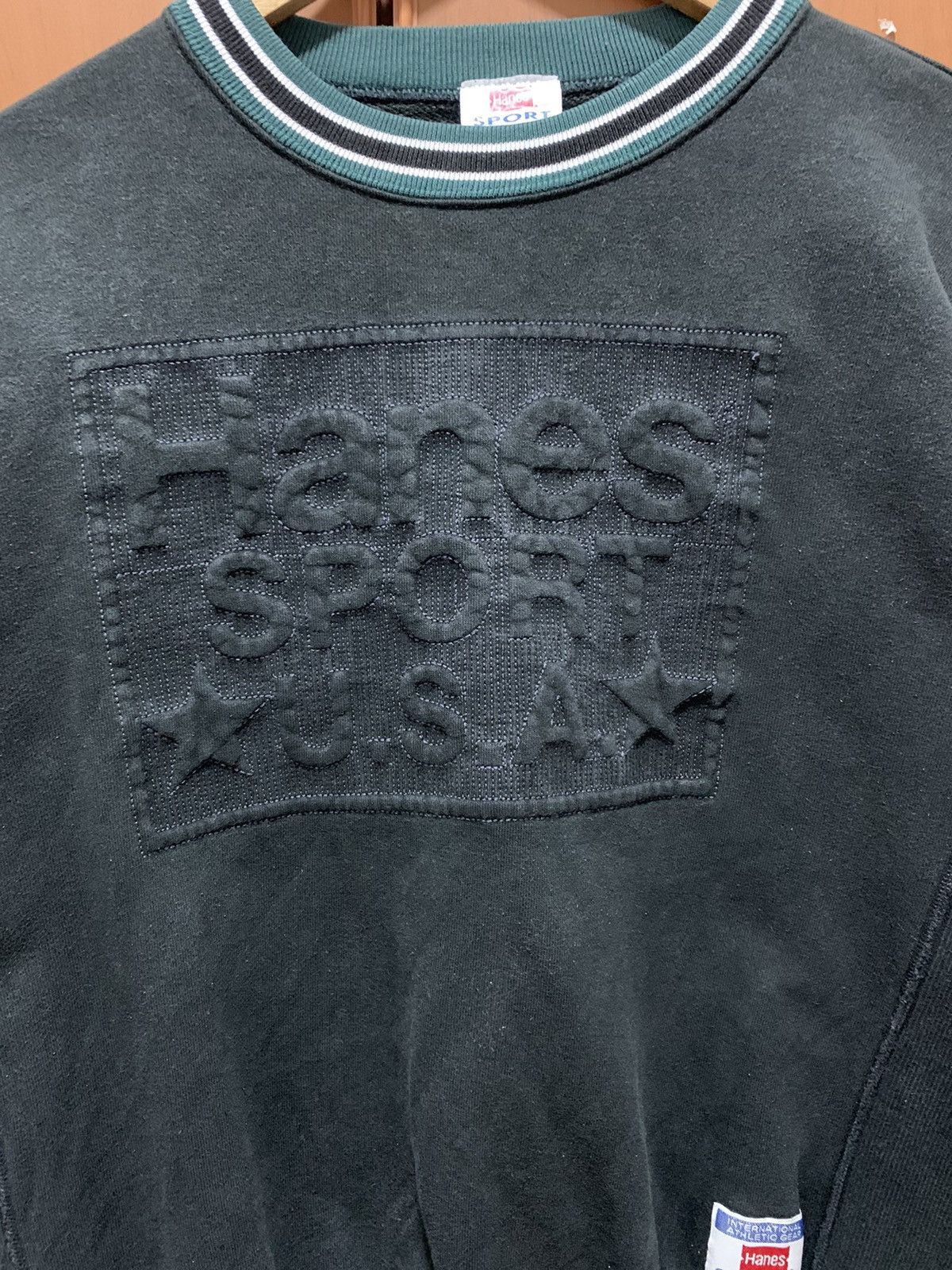 Hanes Vintage Hanes Sport USA Sweatshirt Size US M / EU 48-50 / 2 - 2 Thumbnail