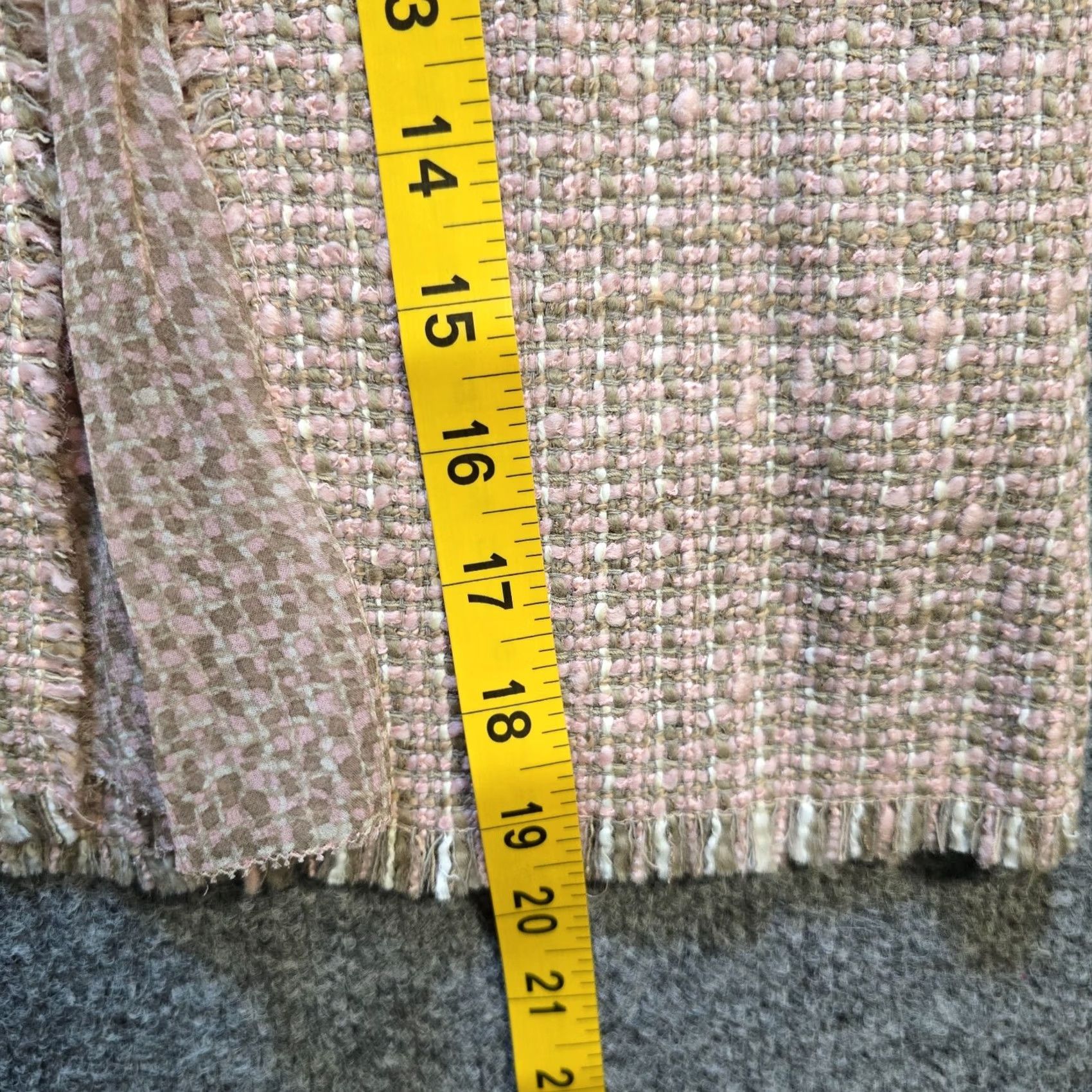 Elie Tahari Elie Tahari Skirt Womens Size 6 Pink Brown Tweed Plaid Wool Silk Career Capsule Size 28" / US 6 / IT 42 - 6 Thumbnail