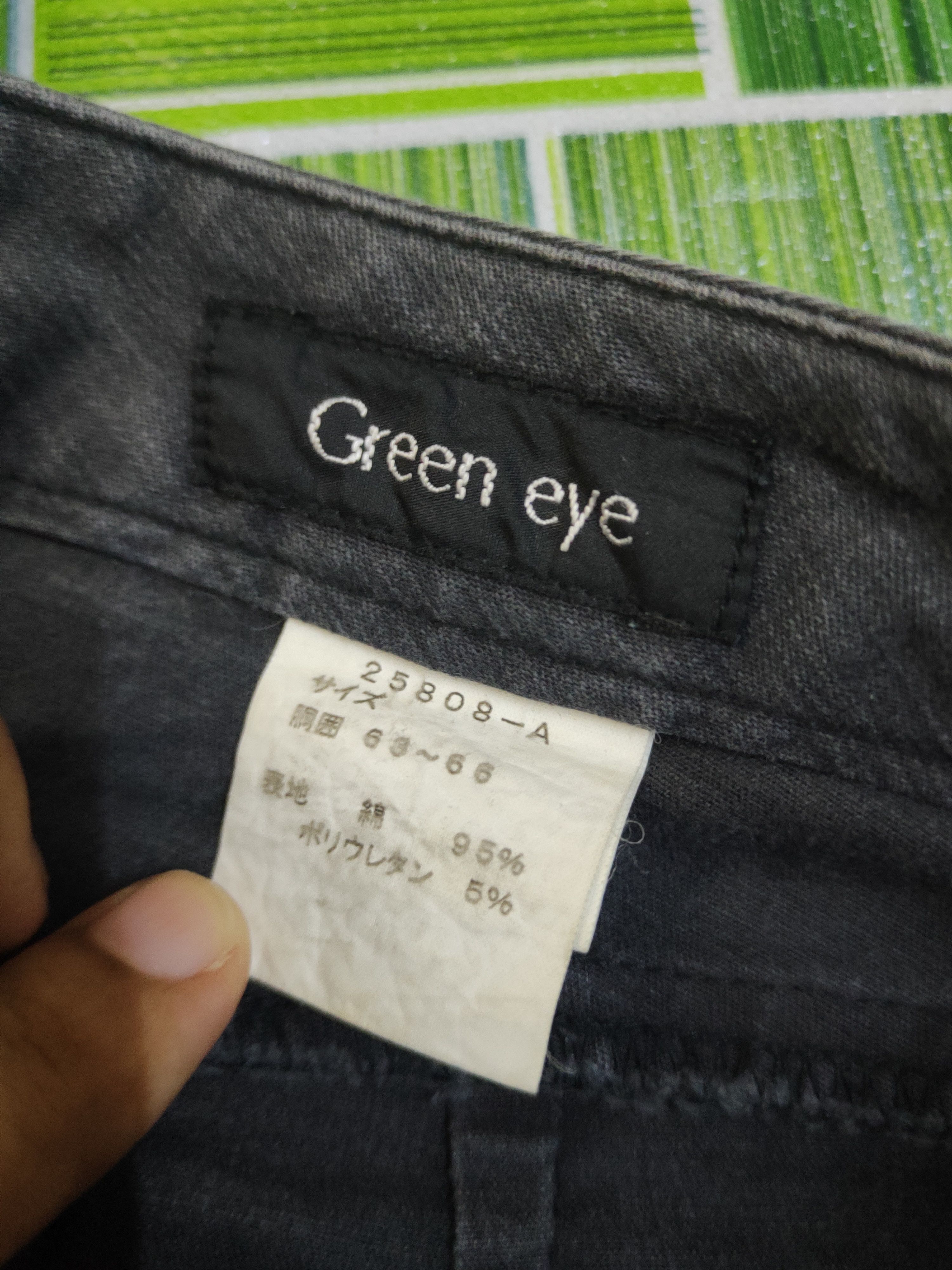 Japanese Brand DL Green Eye Black Faded Multipocket Cargo Pants #1536 Size 26" / US 2 / IT 38 - 13 Thumbnail