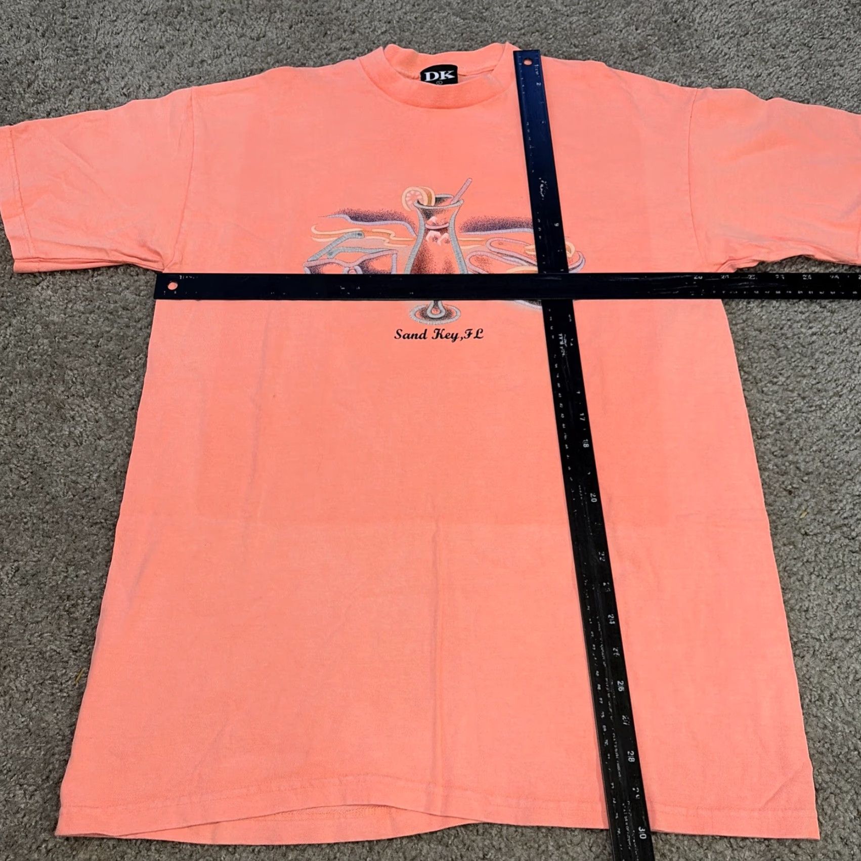 Vintage VINTAGE 90s Sand Key Florida Tropical Beach Vacation Large T-Shirt USA Pink DK Unisex Adults L Mens Shirts Size US L / EU 52-54 / 3 - 4 Thumbnail