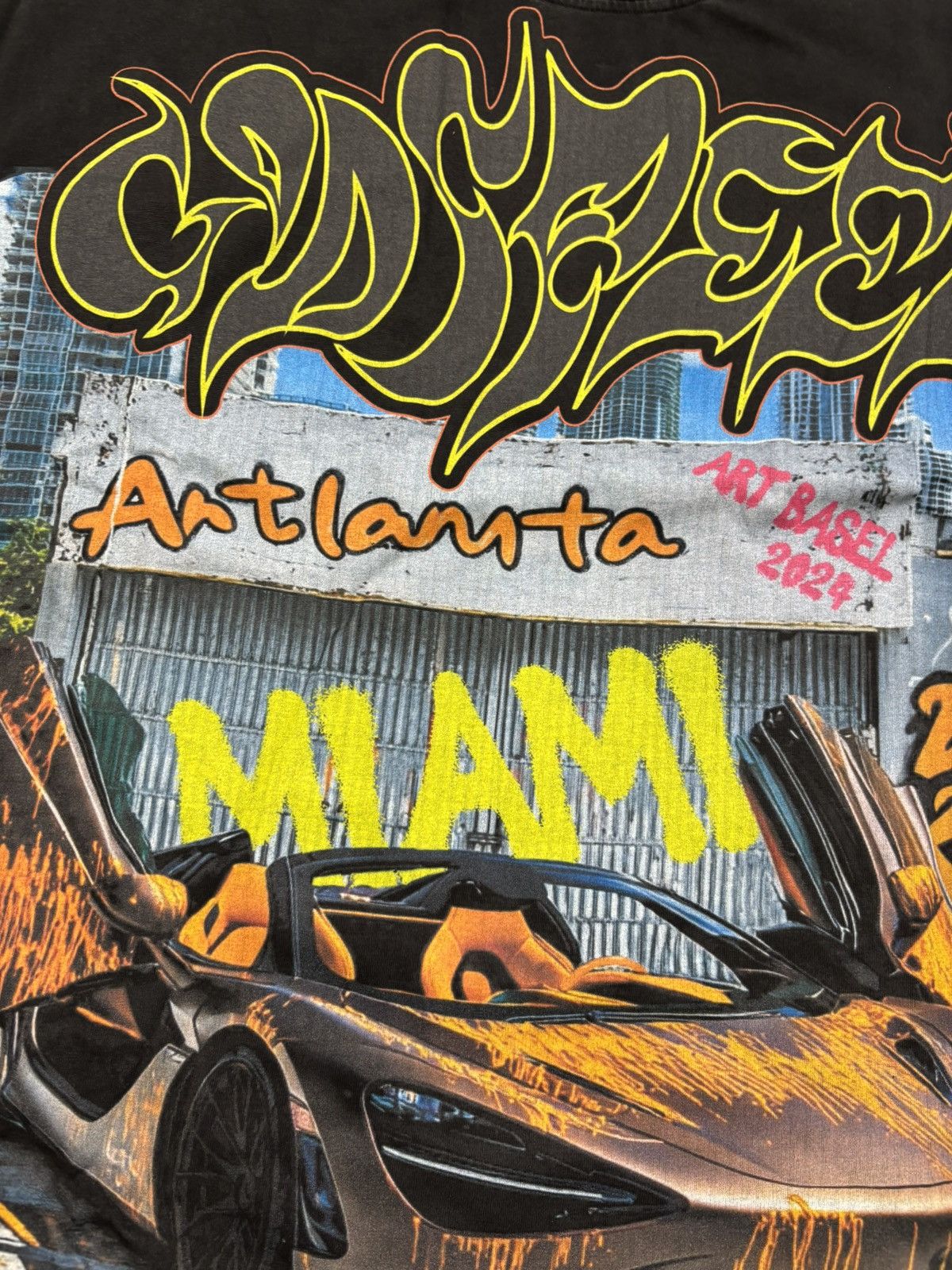 Godspeed Godspeed Miami Artlanta T-Shirt, Black Size US L / EU 52-54 / 3 - 6 Thumbnail