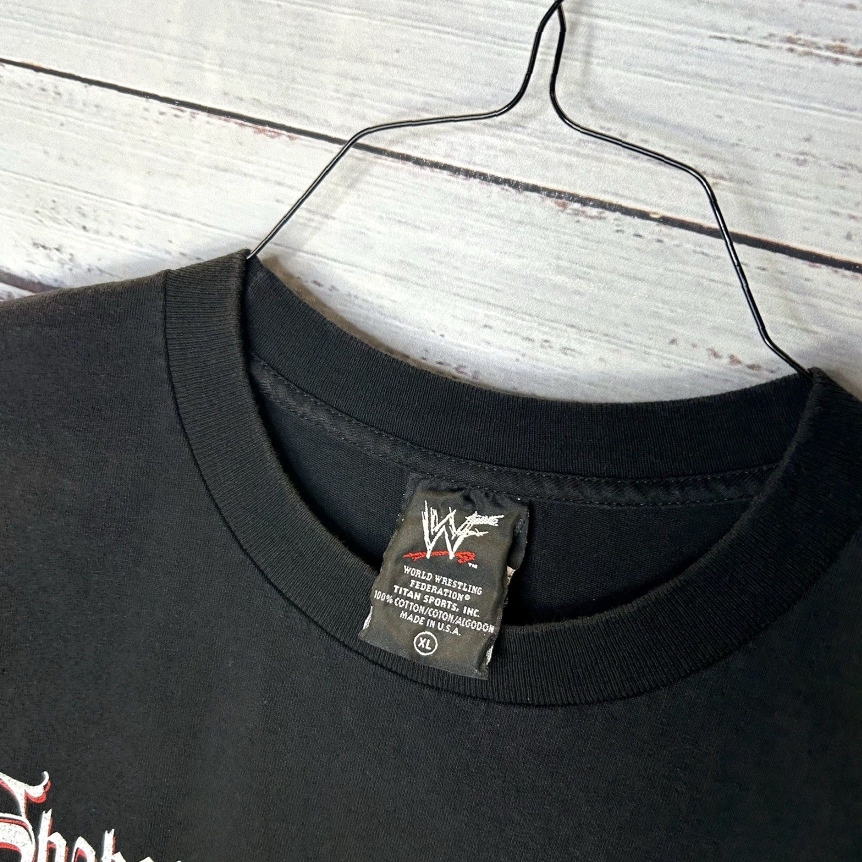 Doublet VINTAGE WWF Mick Foley Shakespeare Double-Sided T-Shirt 90s Wrestling Tee XL Black Mens Size US XL / EU 56 / 4 - 5 Thumbnail
