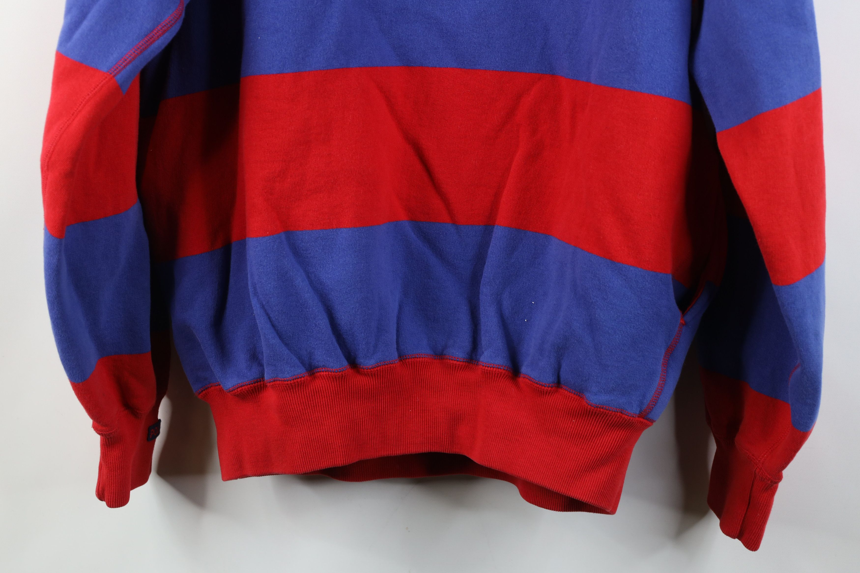 Polo Ralph Lauren Vintage 90s Ralph Lauren Striped 1/4 Half Zip Sweatshirt Size US M / EU 48-50 / 2 - 16 Thumbnail