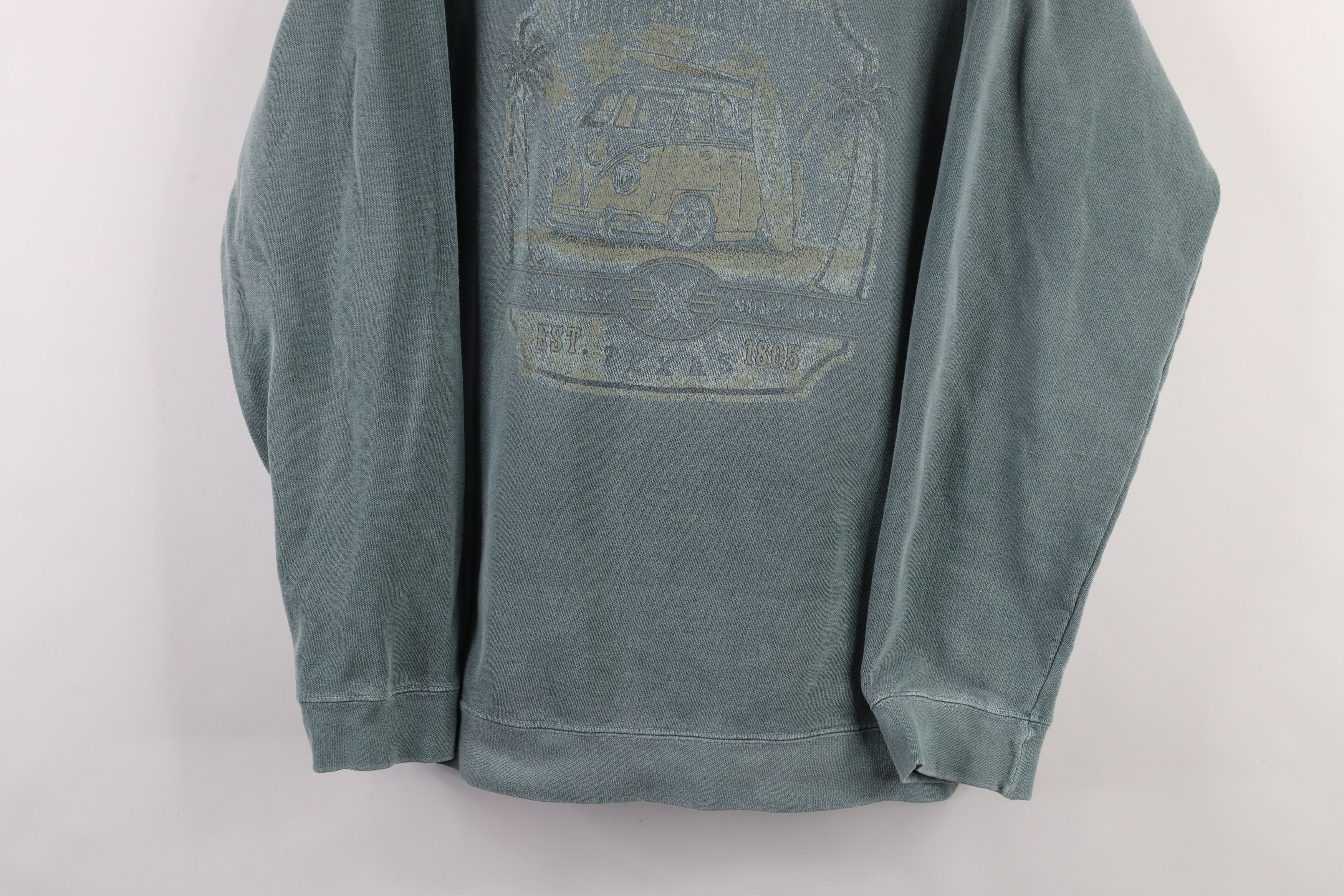Vintage Vintage 90s Streetwear Stonewash Padre Island Sweatshirt Size US L / EU 52-54 / 3 - 3 Thumbnail