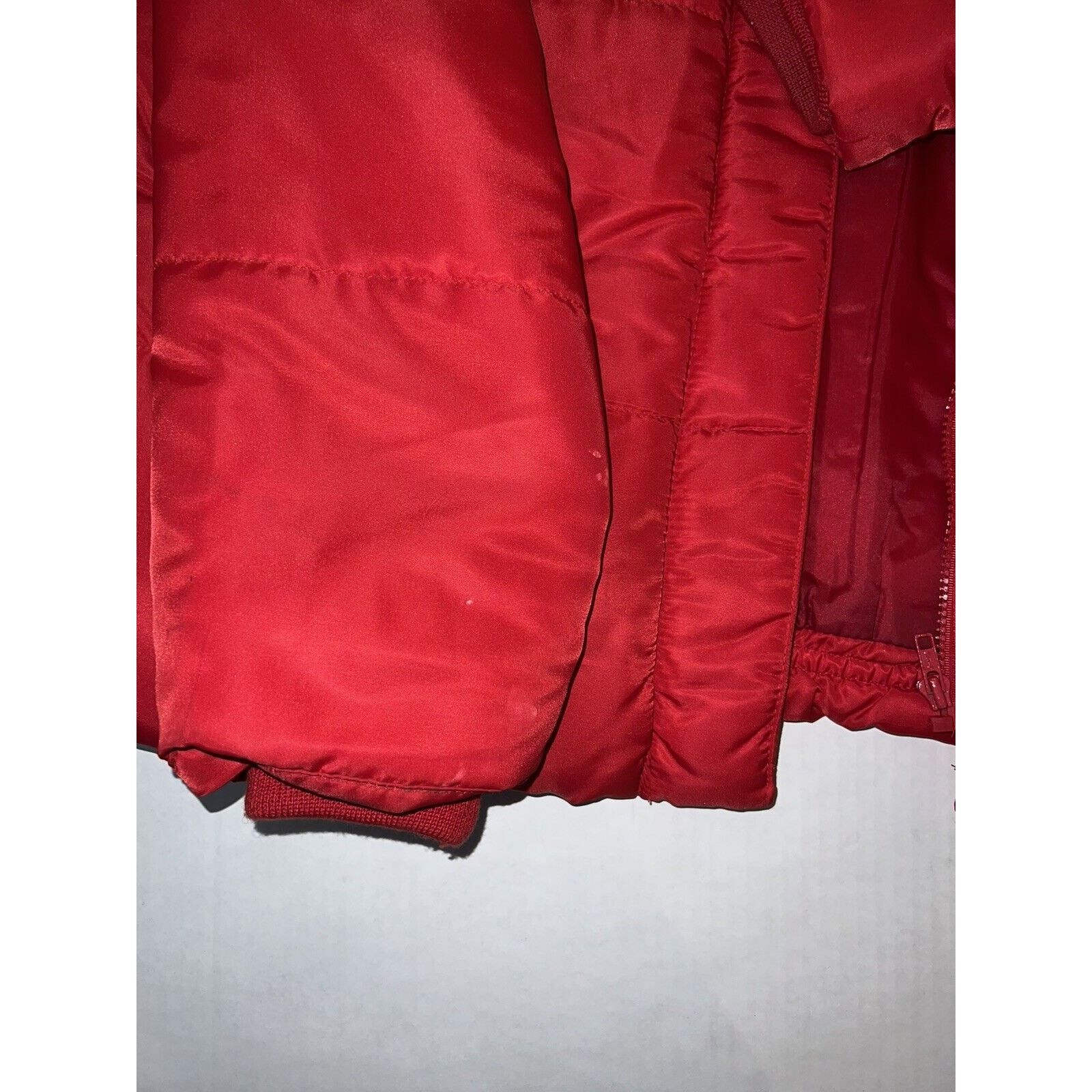 Other Vintage Colebrook Red Nylon Fleece Full Zip Puffer Jacket M Size M / US 6-8 / IT 42-44 - 4 Thumbnail