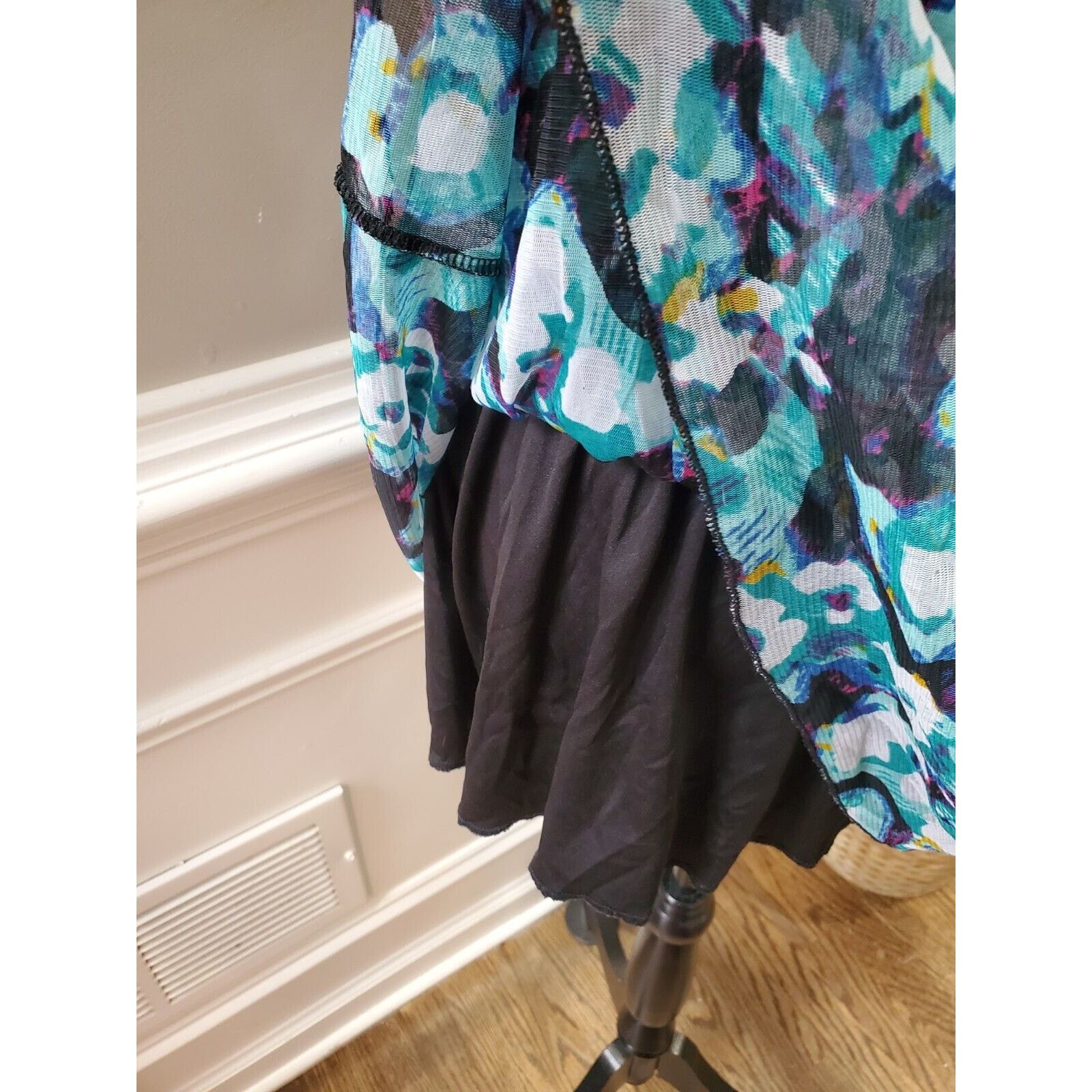 Other Notations Polyester Scoop Neck Short Sleeve Top Blouse 2X Size XXL / US 16-18 / IT 52-54 - 10 Thumbnail
