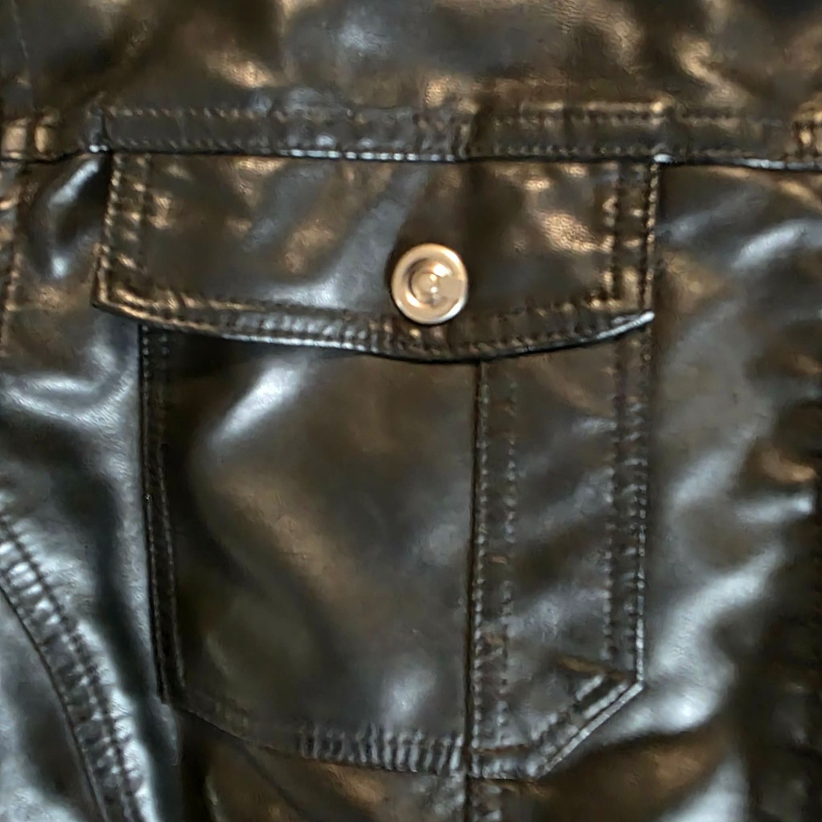 Other Refinery Republic Faux Leather Jacket – XL – Grey Hooded Size XL / US 12-14 / IT 48-50 - 8 Thumbnail