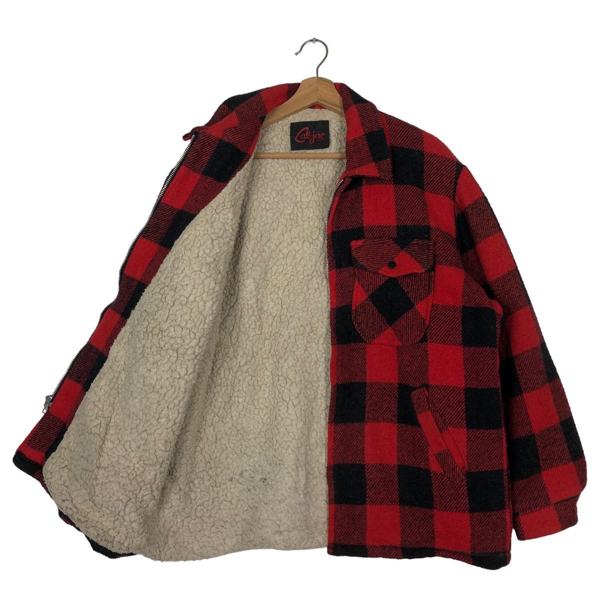 Japanese Brand 🔥Vintage 90’s Cal-Jac USA Checked Tartan Design Wool Jacket Size US M / EU 48-50 / 2 - 8 Thumbnail