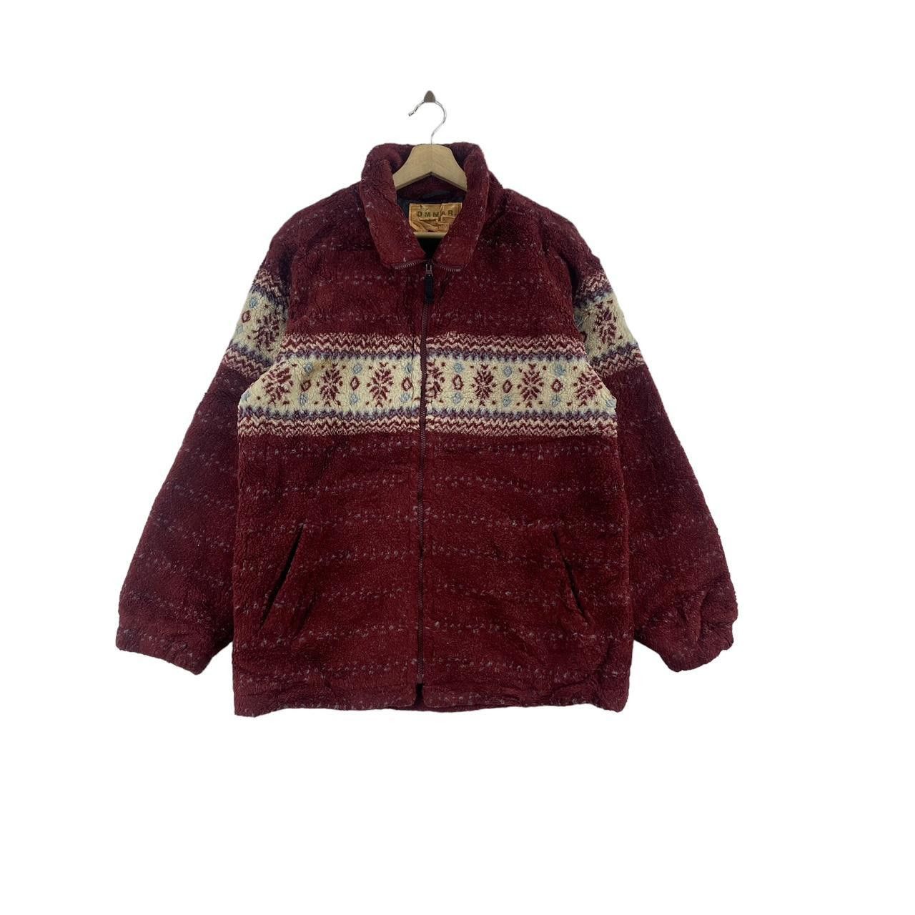 Other OMMAR JEANS NAVAJO Aztec Deep Pile Sherpa Fleece Jacket Size US L / EU 52-54 / 3 - 1 Thumbnail