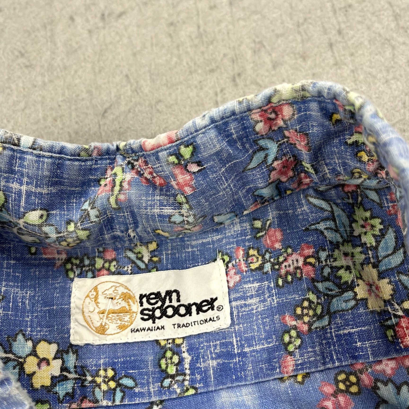Reyn Spooner VINTAGE Reyn Spooner Shirt Mens 2XL Blue Inside Out Floral Hawaiian Popover Size US XXL / EU 58 / 5 - 5 Thumbnail