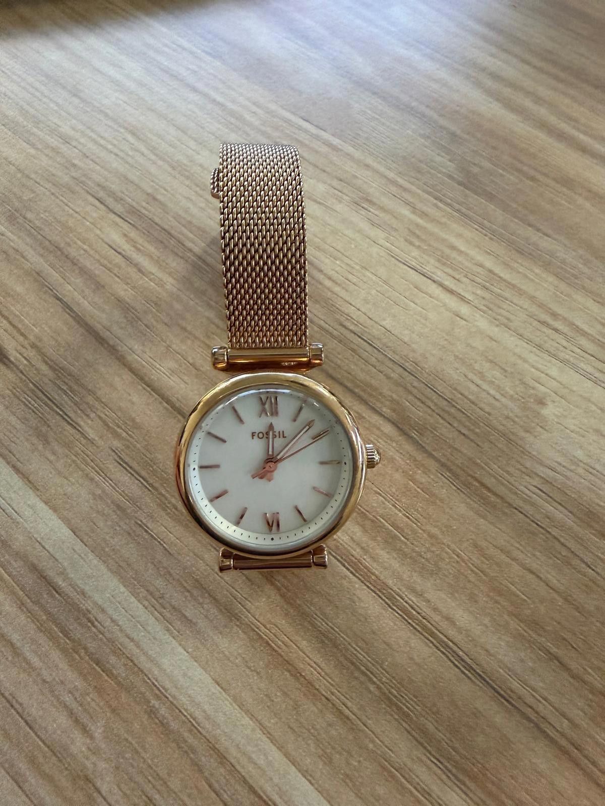 Fossil Fossil Carlie Mini Stainless Steel Mesh Ladies Watch ES4433 Size ONE SIZE - 4 Thumbnail