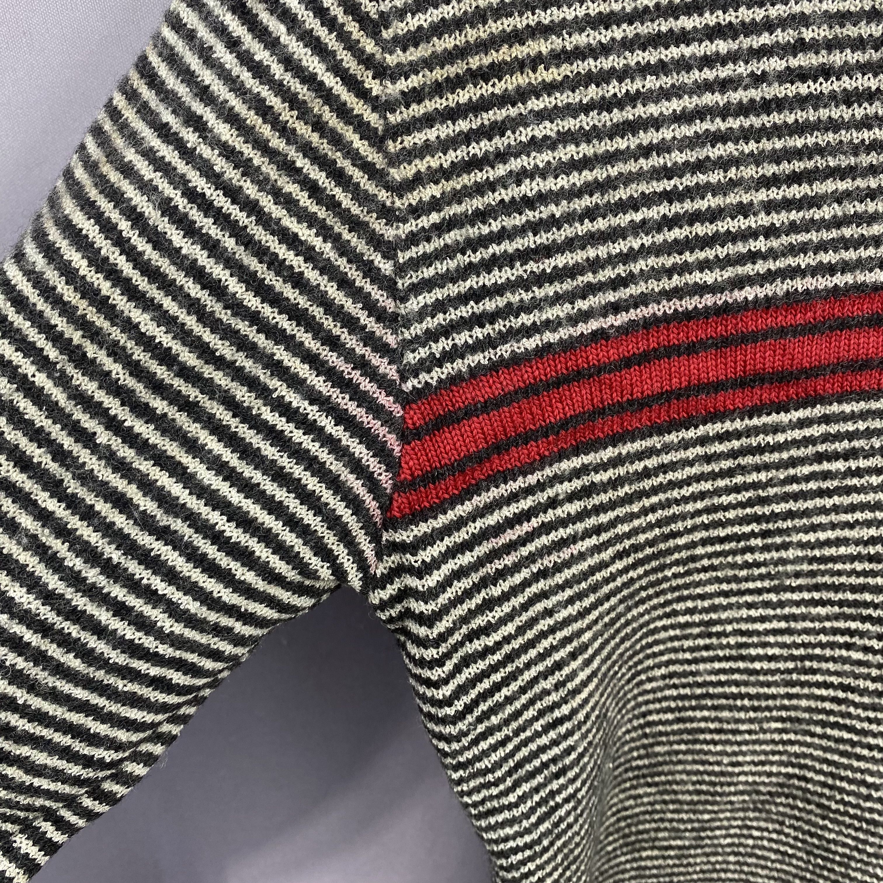 Renoma Vintage Renoma Knit Zipper Sweatshirt Stripe Jacket Sweater Size US XS / EU 42 / 0 - 10 Thumbnail