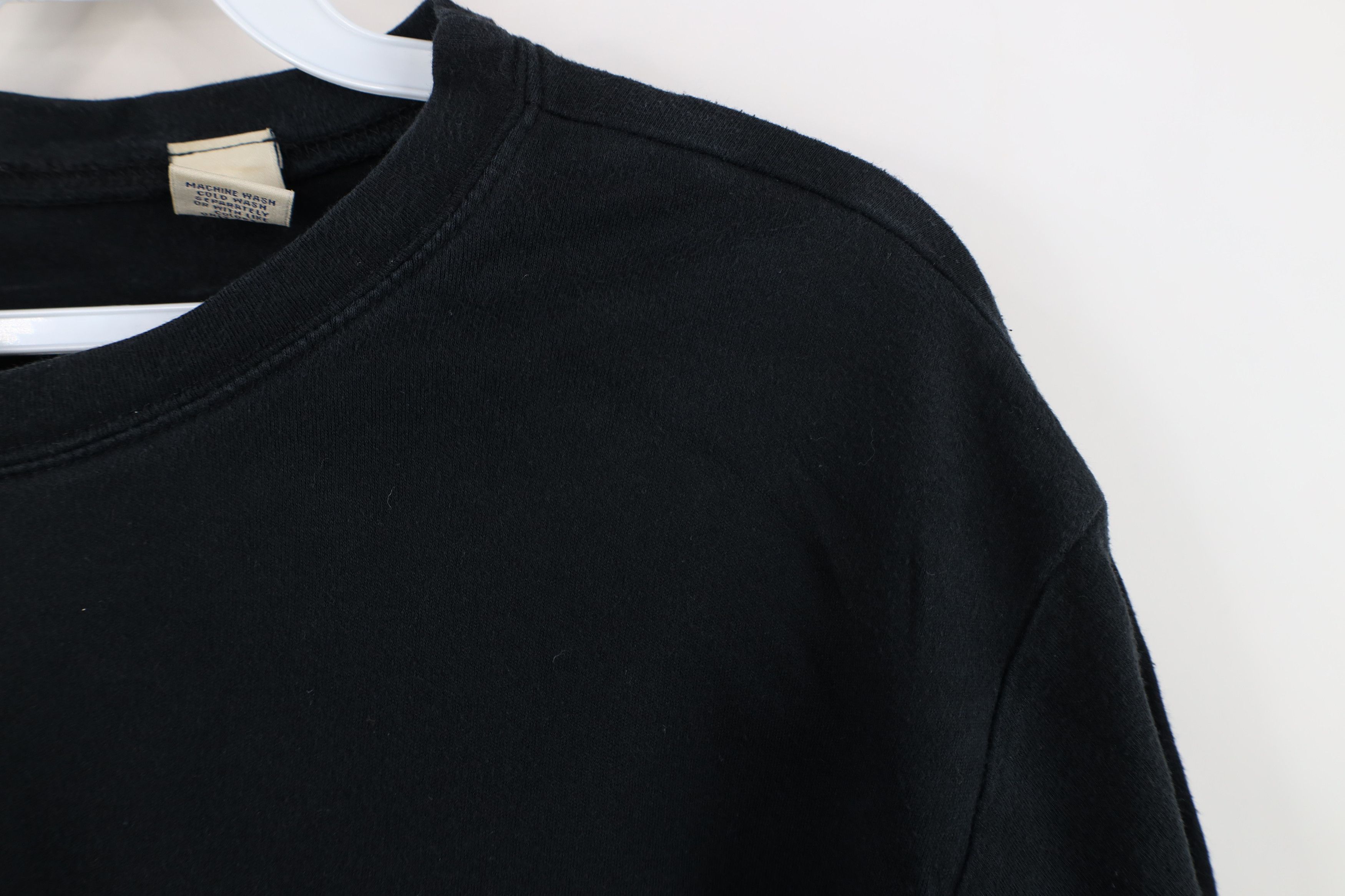Vintage Vintage 90s Streetwear Cotton Short Sleeve T-Shirt Black Size XL / US 12-14 / IT 48-50 - 5 Thumbnail