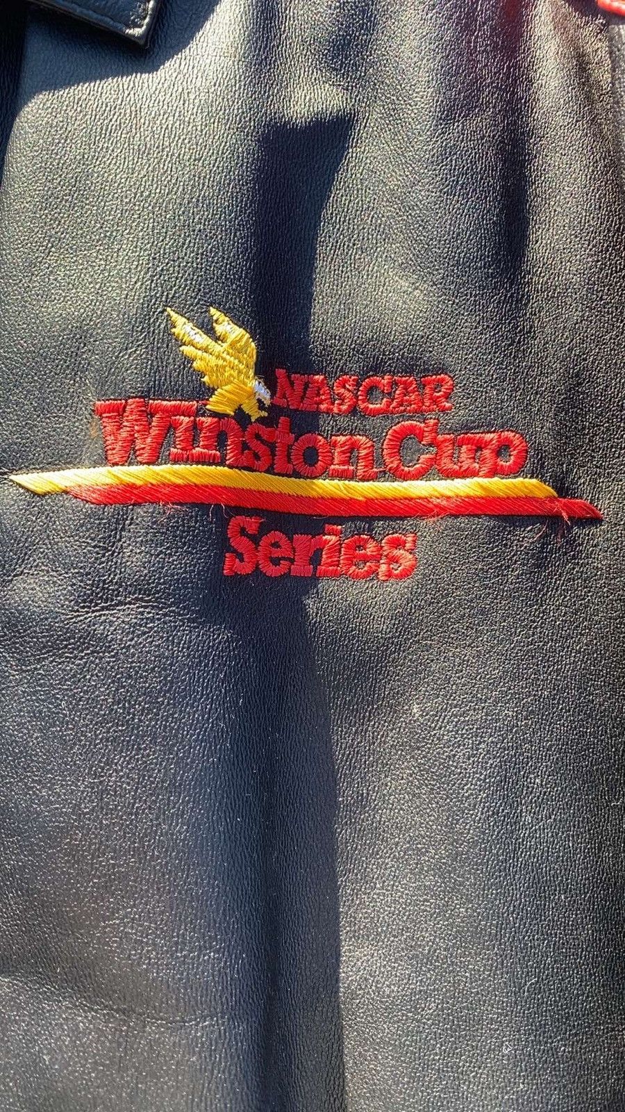 Excelled 1994 Winston cup series leather jacket with 5 autographs Size US L / EU 52-54 / 3 - 4 Thumbnail