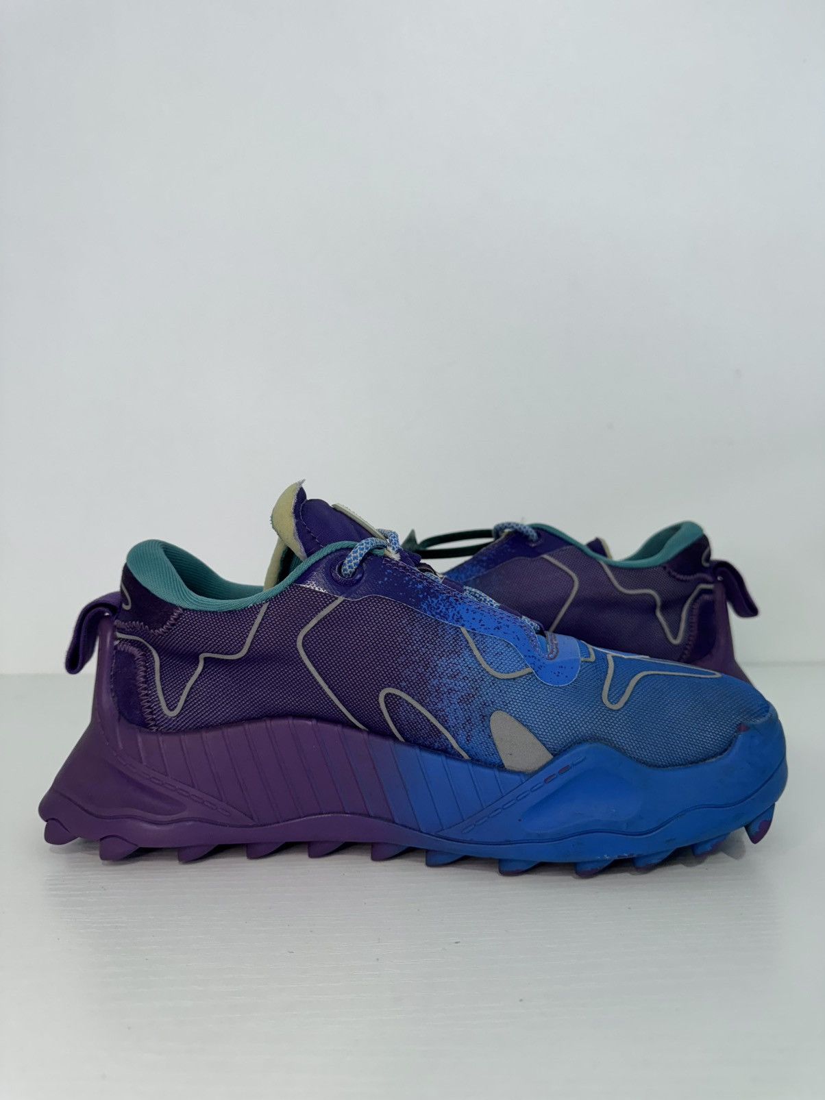 Off-White Off-White ODSY-1000 Sneakers Purple/Blue Size 41 Preowned Size US 8 / EU 41 - 6 Thumbnail