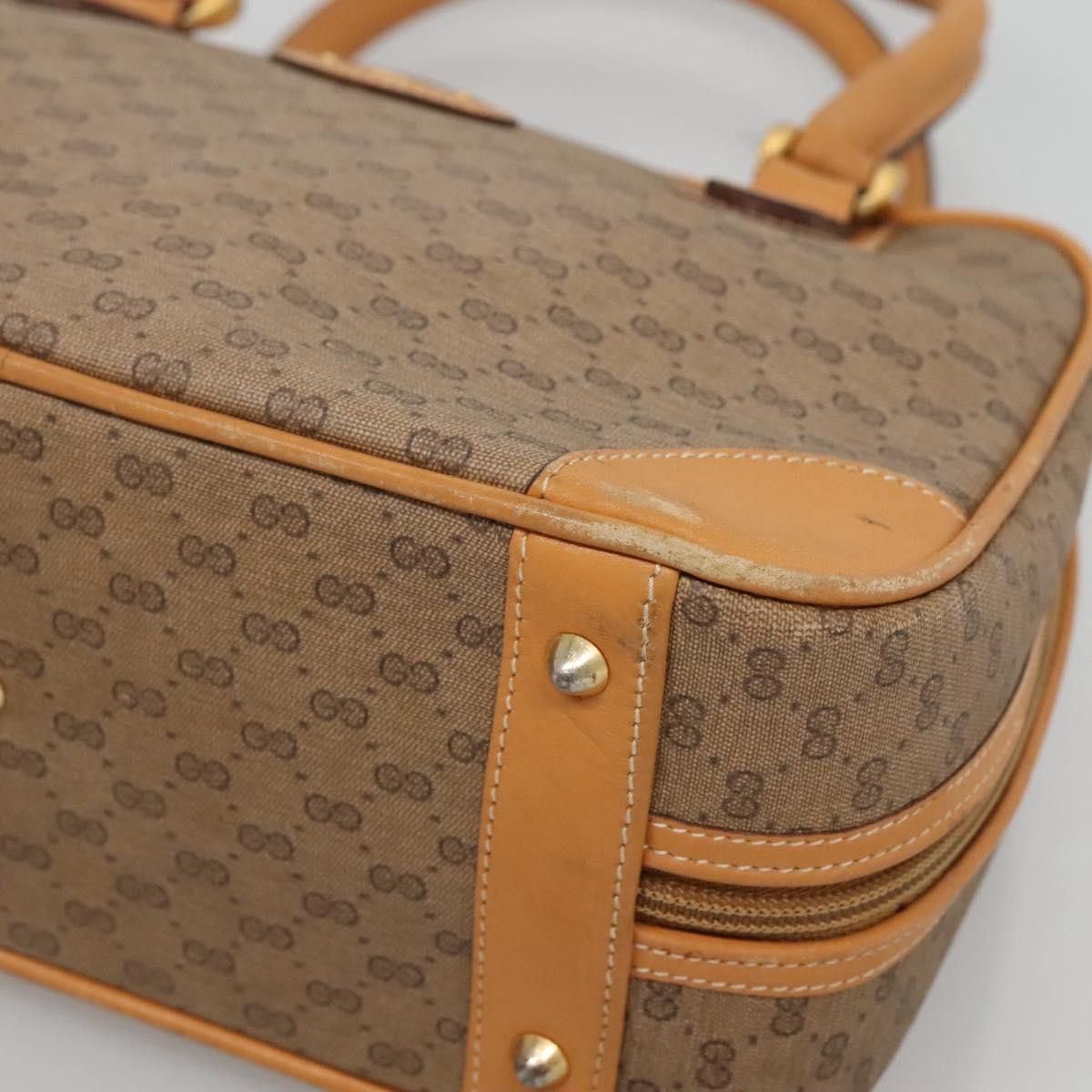 Gucci GUCCI Micro GG Supreme Hand Bag Pvc Beige Gold 000 39 000 39 Size ONE SIZE - 10 Thumbnail