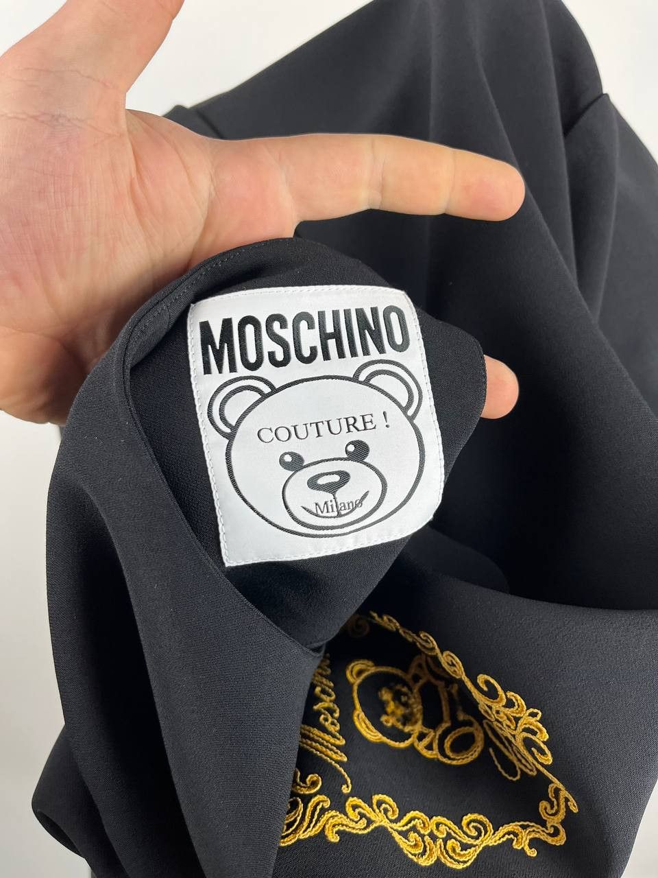 Moschino Moschino Couture Teddy Bear Dress Embroidered Logo Size L / US 10 / IT 46 - 9 Thumbnail