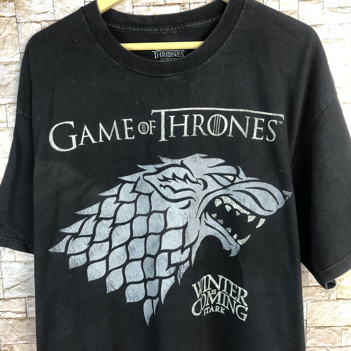 Japanese Brand × The Game Game Of Thrones Black T-Shirt #A551 Size US XL / EU 56 / 4 - 5 Thumbnail