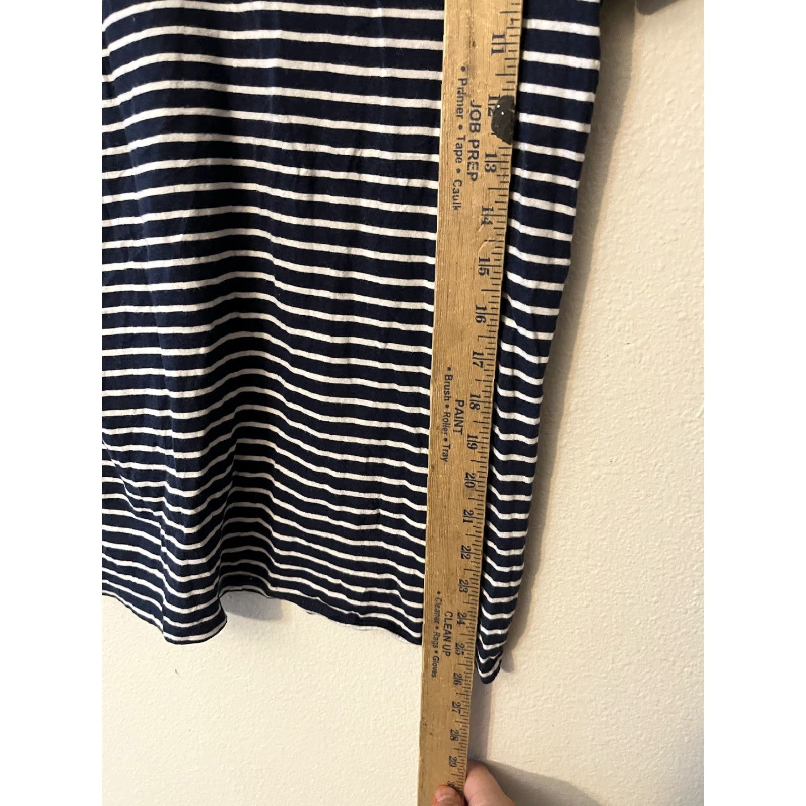 Vintage Gap Factory T-shirt, Favorite Favori Stripe, Blue stripes, Medium, V-neck Size M / US 6-8 / IT 42-44 - 4 Thumbnail