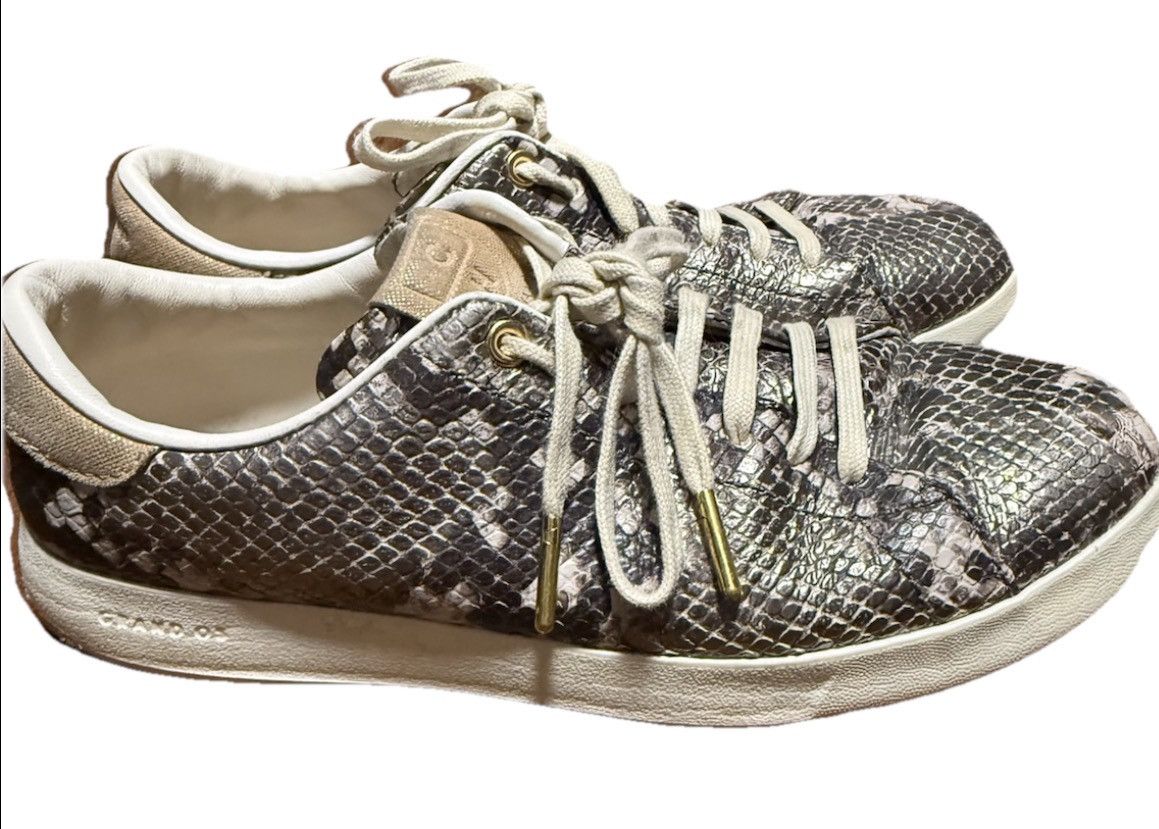 Cole Haan Women’s Cole Haan Embossed Snake-Print Leather Shoes 7.5 Size US 7.5 / IT 37.5 - 1 Thumbnail