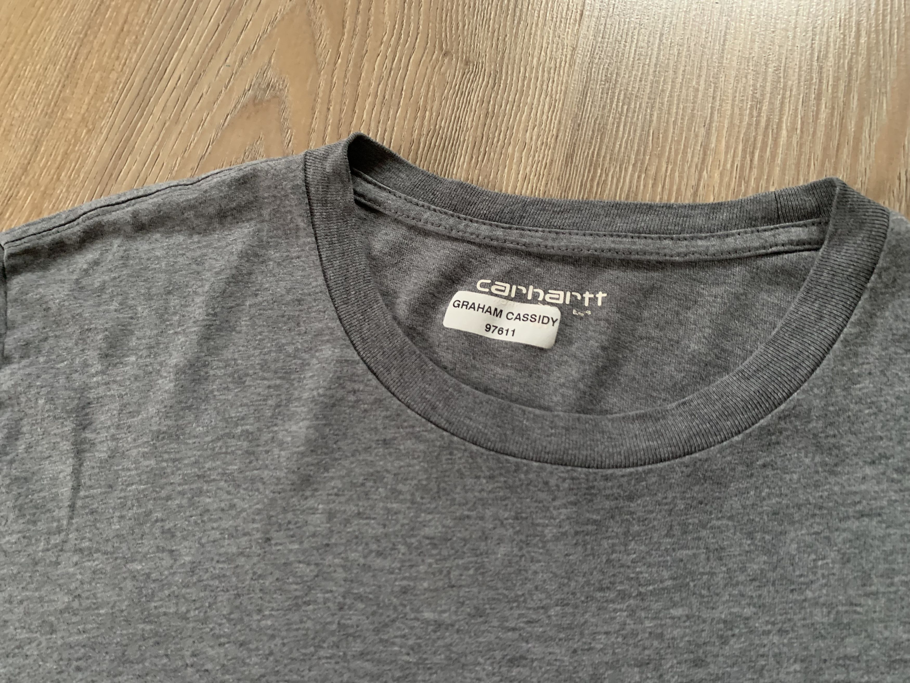 Carhartt × Vintage Vintage Carhartt Grey Base T-Shirt Size US S / EU 44-46 / 1 - 6 Thumbnail