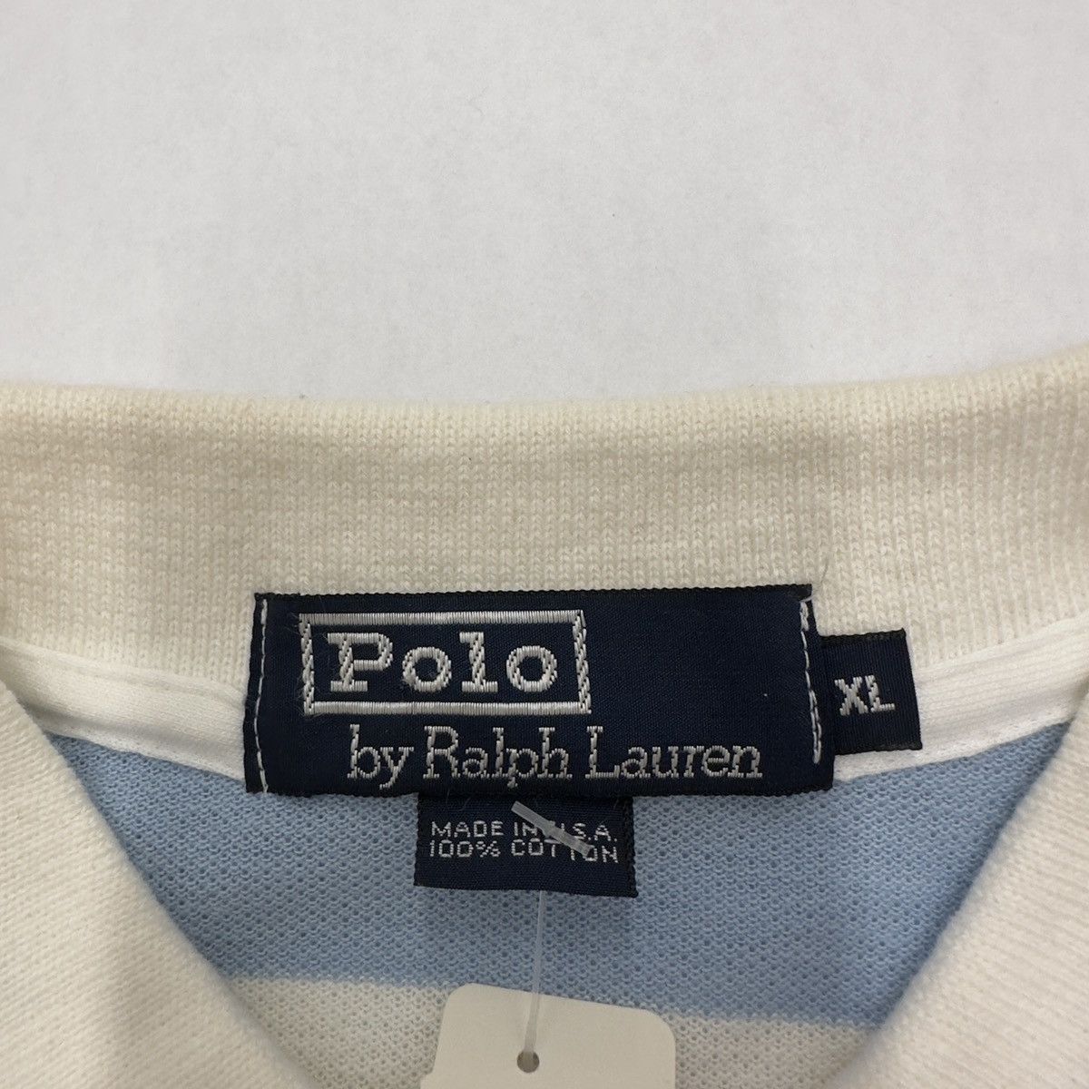 Polo Ralph Lauren × Vintage Vintage Polo Cross Flags shirt Size US XL / EU 56 / 4 - 4 Thumbnail
