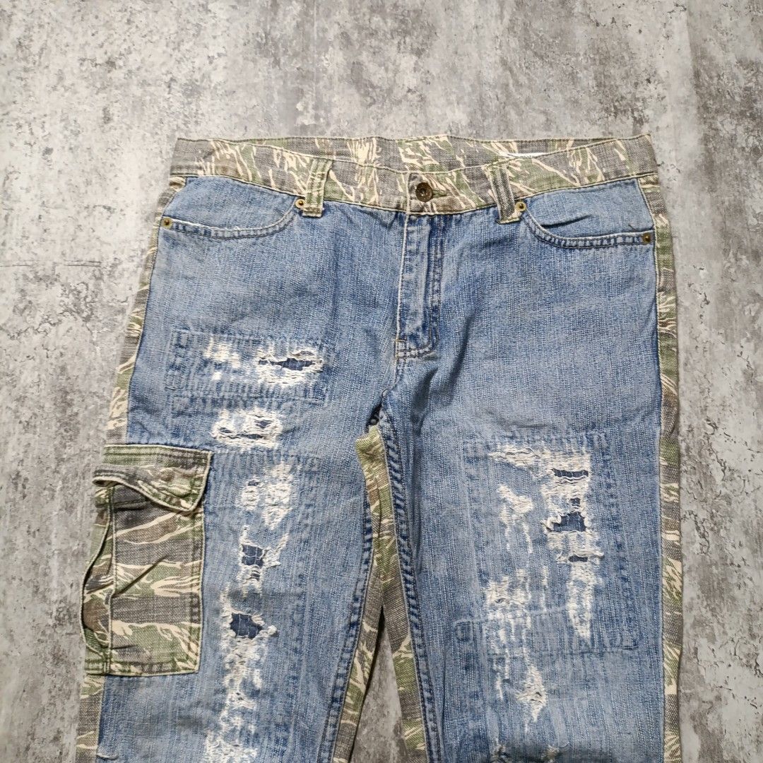 Hysteric Glamour × If Six Was Nine × semanticdesign Semantic design ripped tiger stripe jeans Size US 30 / EU 46 - 2 Thumbnail