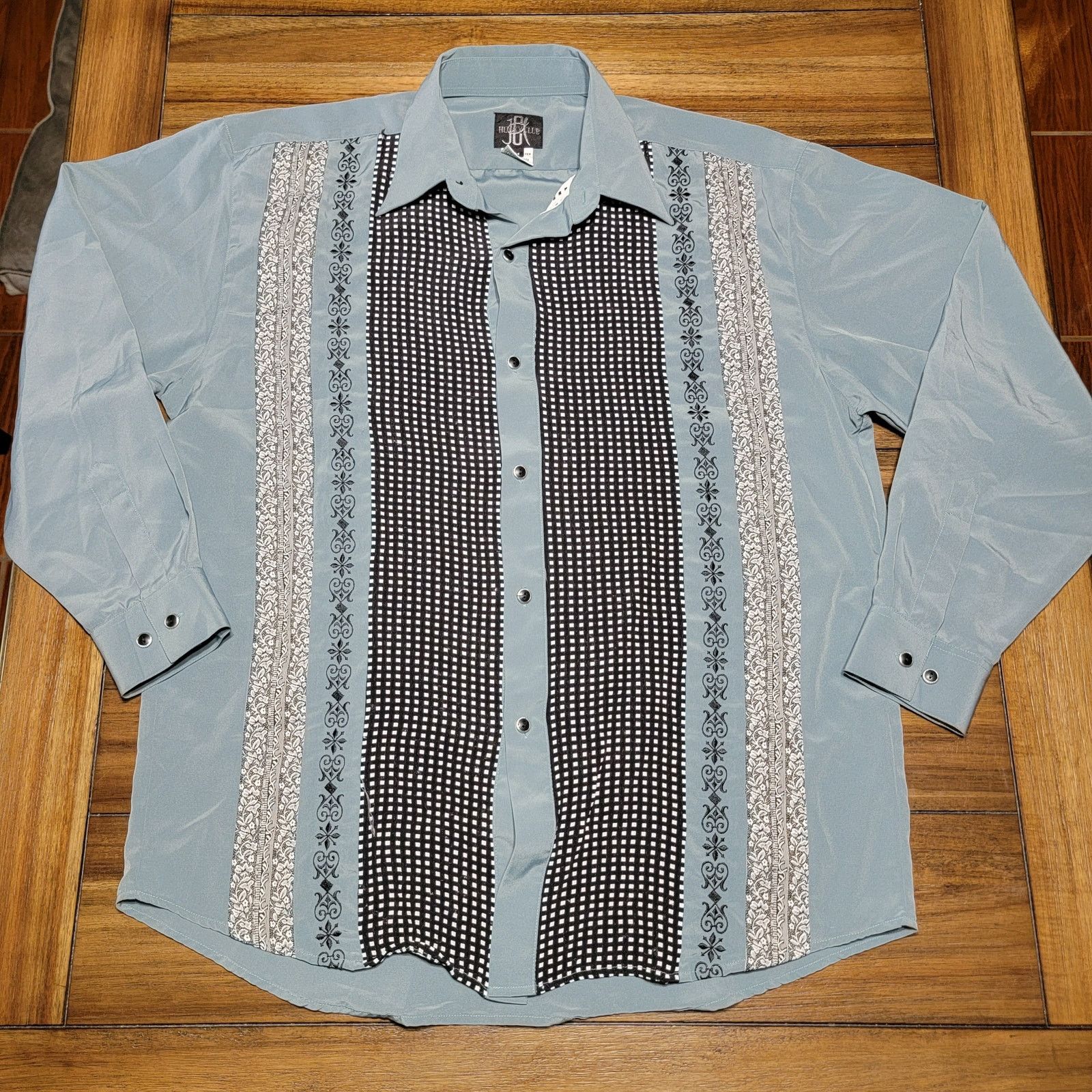 Other Husky Club LS Green Full Button Shirt w/Designs -Size Medium Size US M / EU 48-50 / 2 - 1 Thumbnail