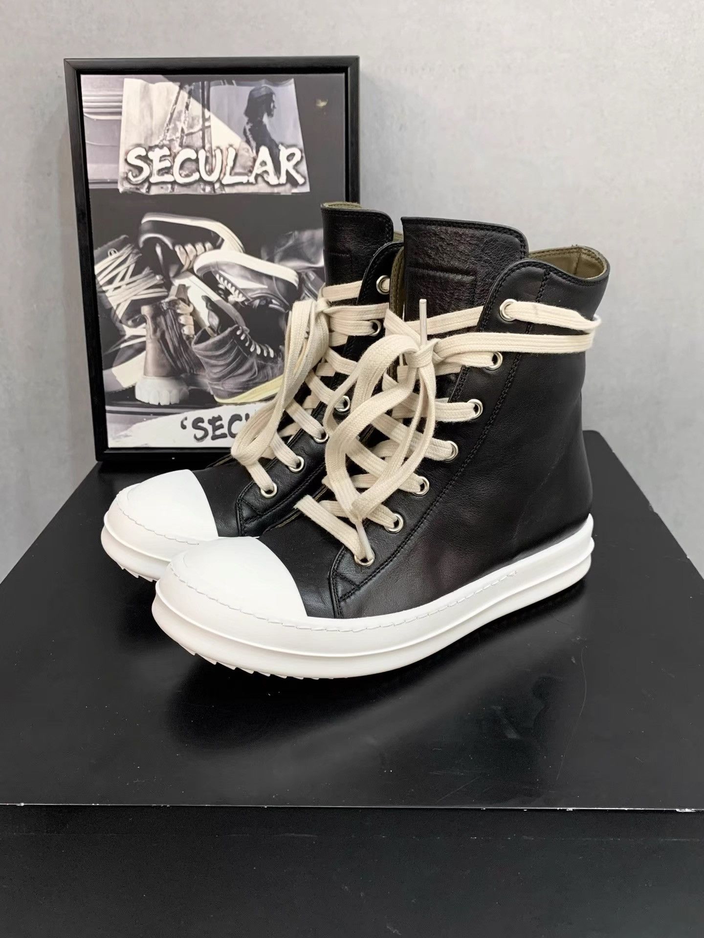 Rick Owens Rick Owens Mainline Leather Sneakers K34 Size US 6 / IT 36 - 4 Thumbnail