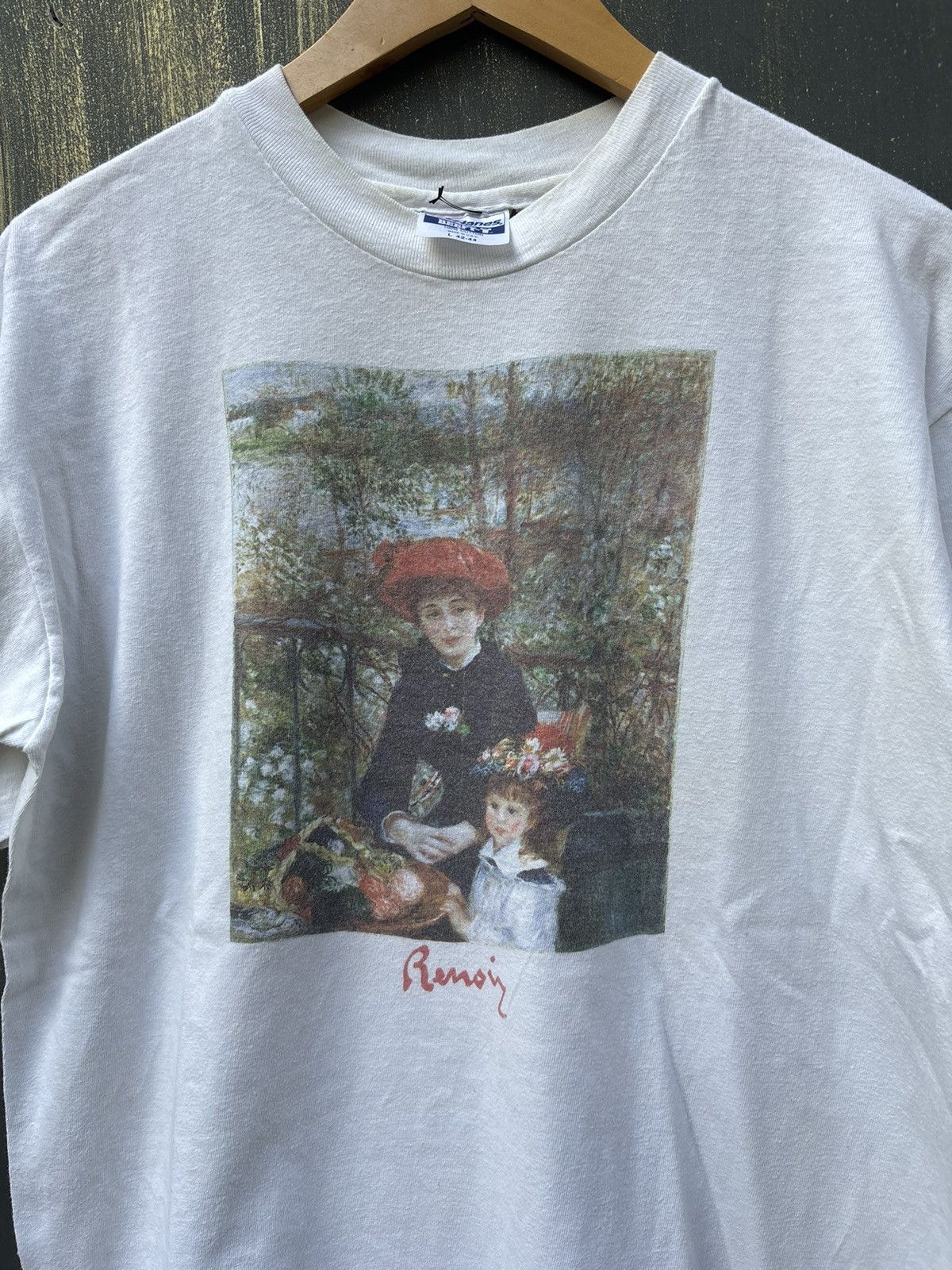 Vintage RARE! Vintage 90s Art Renoir Phototee Museum Of Art Size US L / EU 52-54 / 3 - 4 Thumbnail