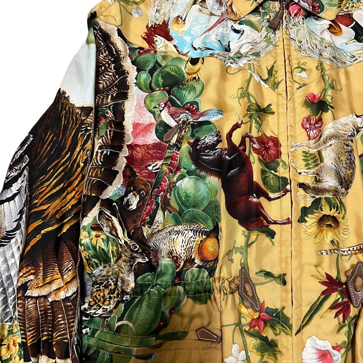 Hermes Hermès 1992 Silk Reversible Jacket - Art by Kermit Oliver Size US M / EU 48-50 / 2 - 4 Thumbnail