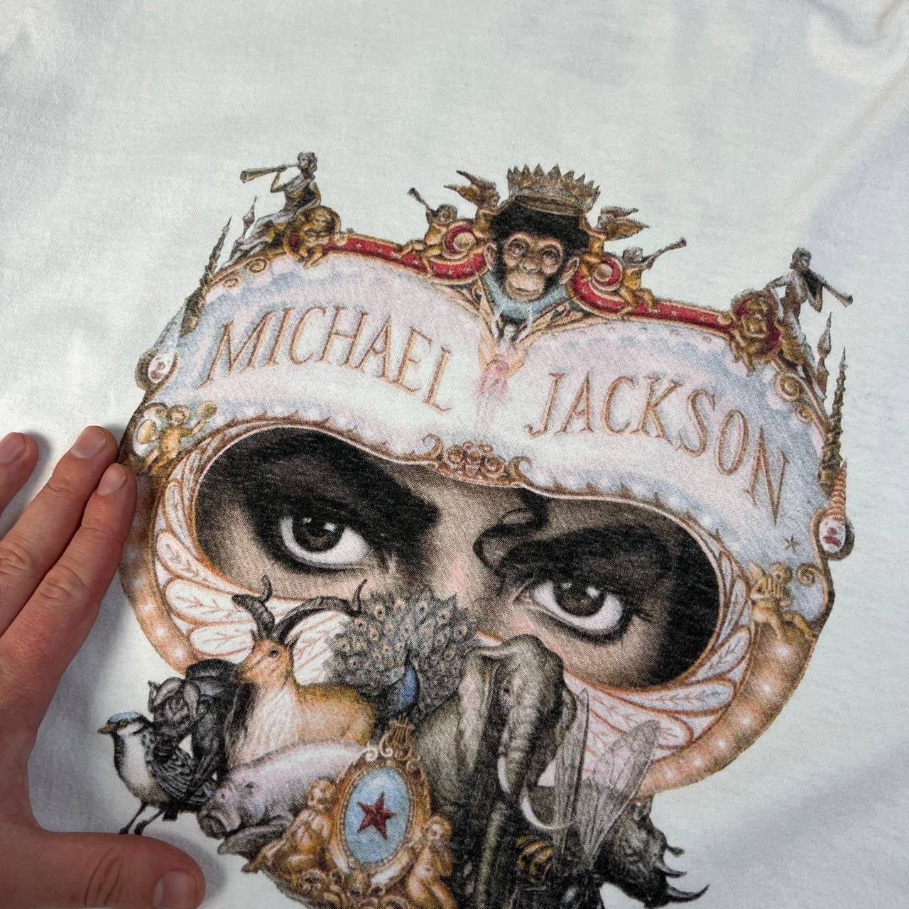 Band Tees Michael Jackson Vintage Big Logo Tunica T-Shirt Rare 2TS12 Size XL / US 12-14 / IT 48-50 - 4 Thumbnail