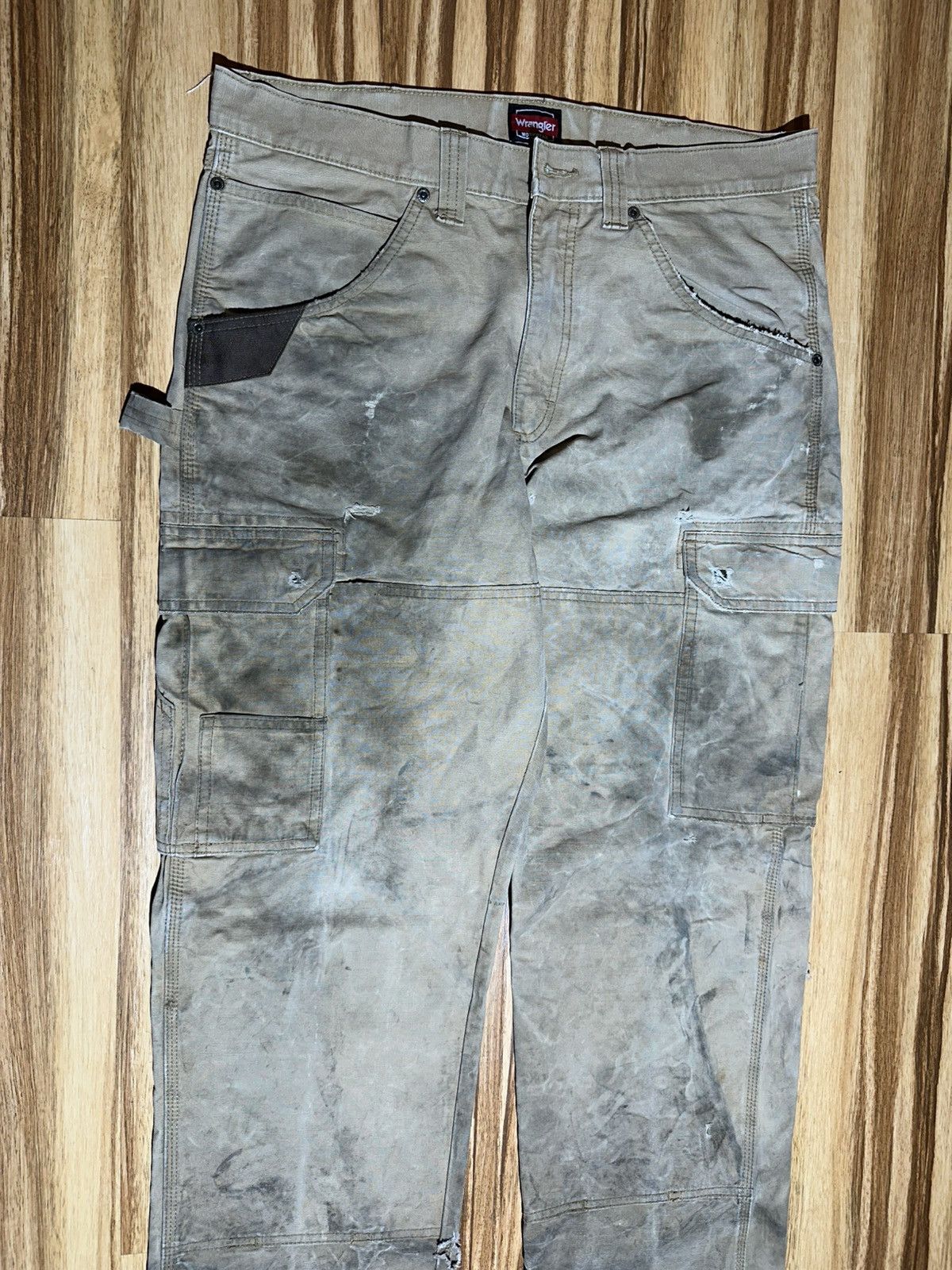 Wrangler Wrangler Tan Work Cargo Pants Size US 33 - 3 Thumbnail