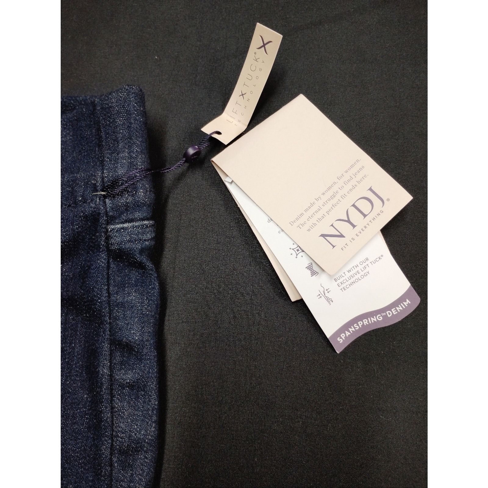 NYDJ NYDJ Straight Leg Jeans in Dark Blue Wash Size 30" / US 8 / IT 44 - 5 Thumbnail