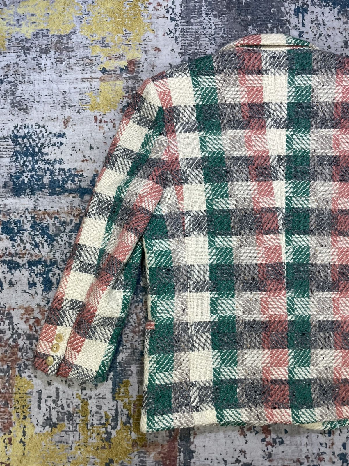 Moschino Moschino Multi Color Plaid Tweed Blazer Size M / US 6-8 / IT 42-44 - 5 Thumbnail