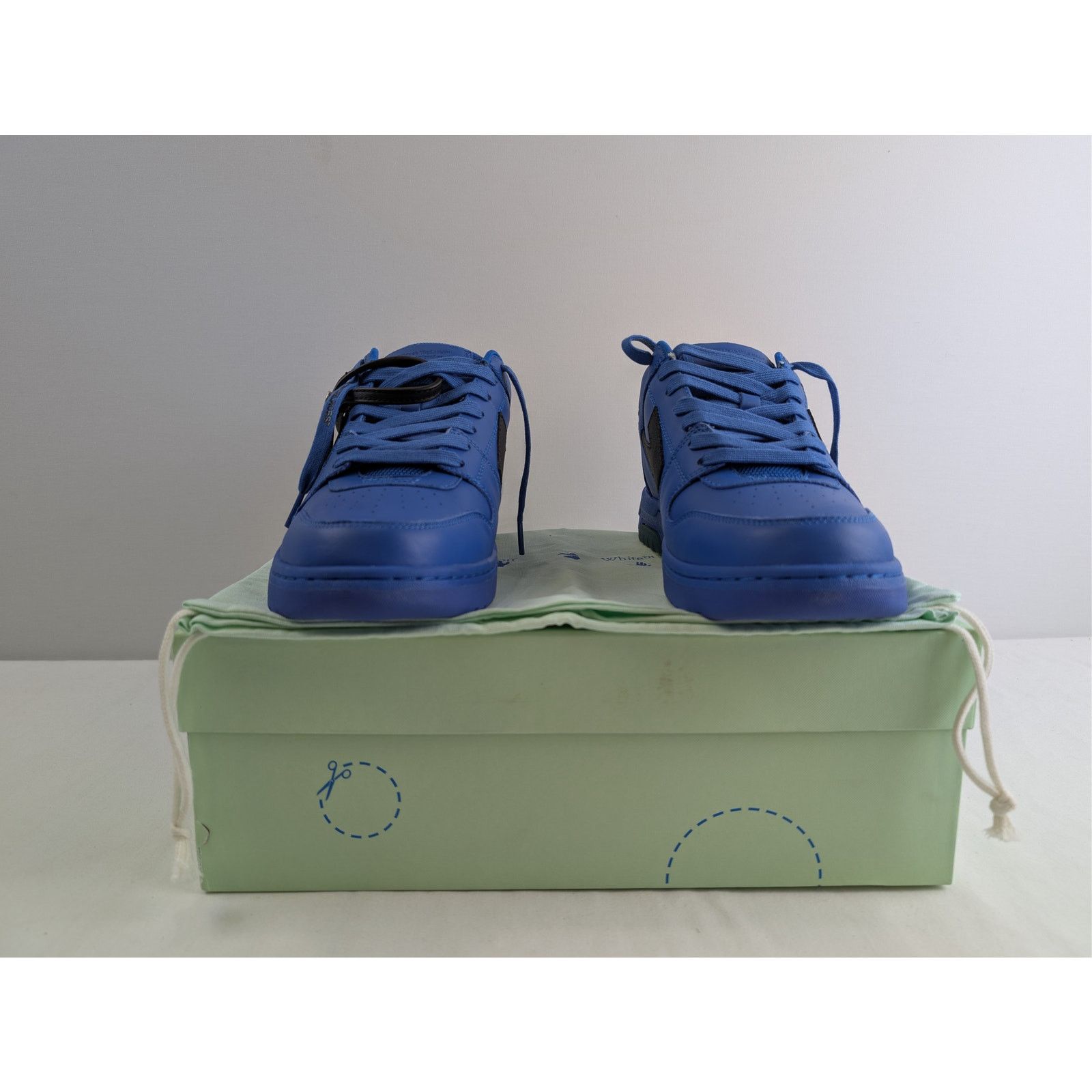 Off-White o1rshd1 Out of Office Calf Leather sneakers in Blue/Black Size US 12 / EU 45 - 19 Thumbnail